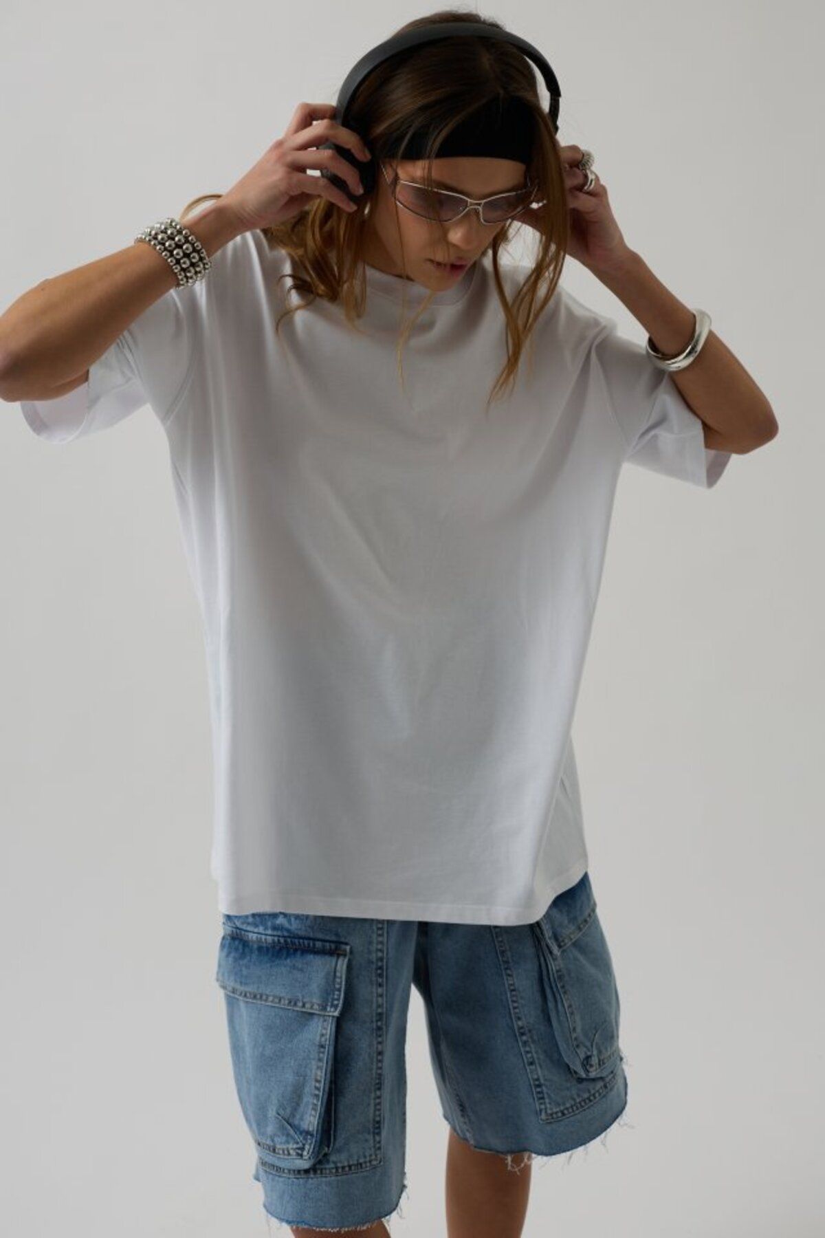 ETİLER COLLECTION Etek Ucu Baskili Tshirt