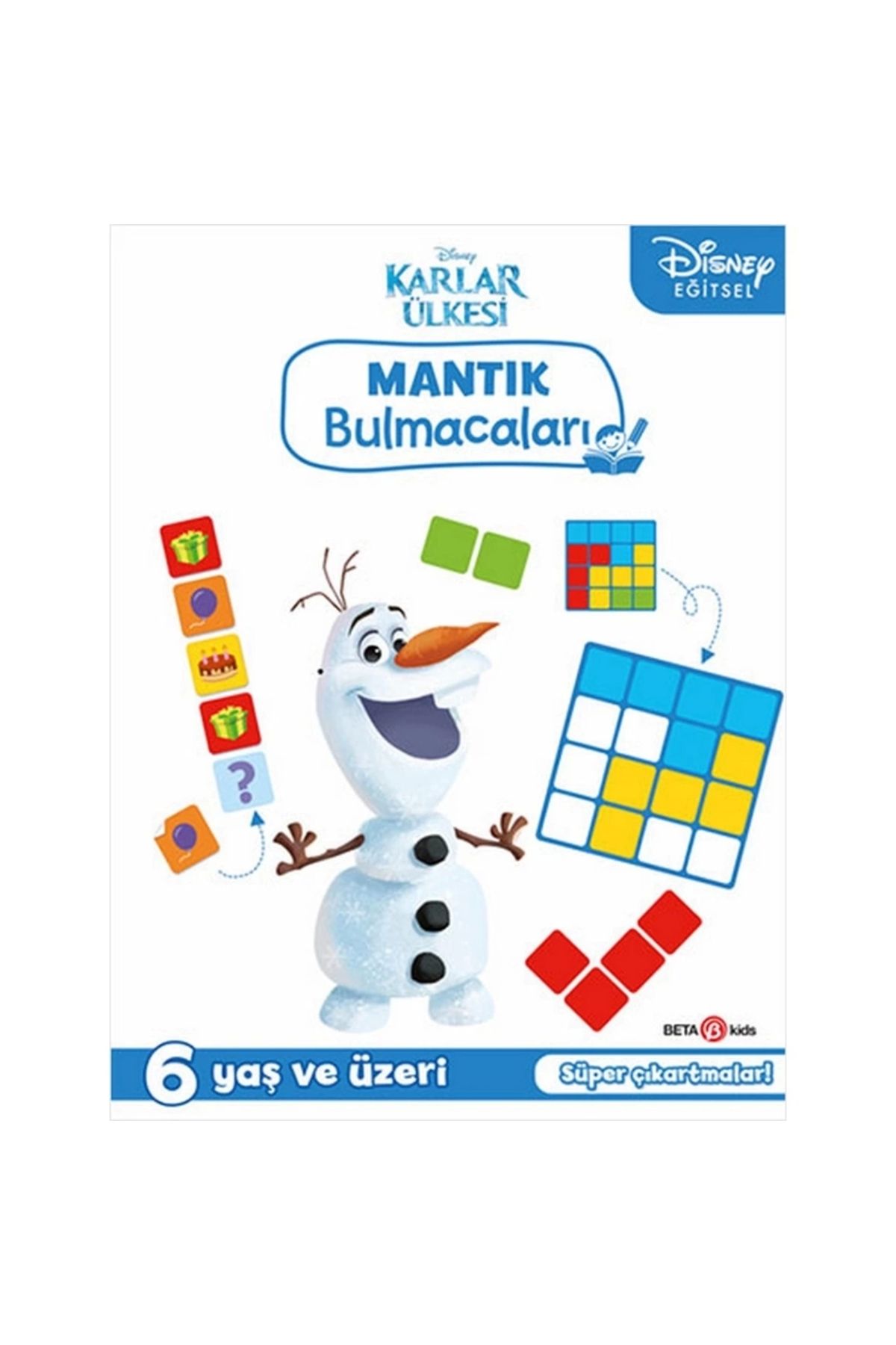 TWOX Çocuk Eğitici OyuncakDisney Eğitsel Karlar Ülkesi Çıkartmalı Mantık Bulmacaları