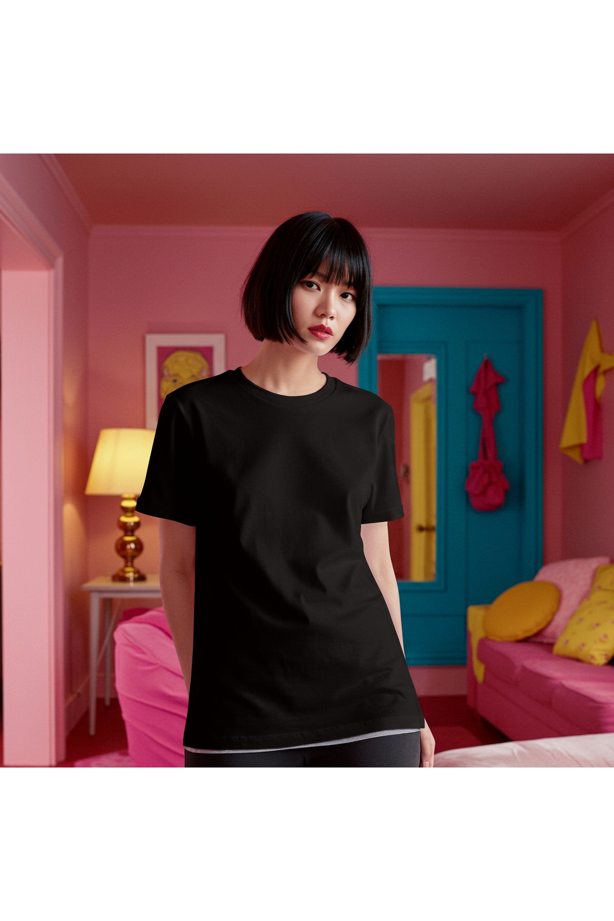 NHILL Premium Kalite Baskısız Unisex Tshirt