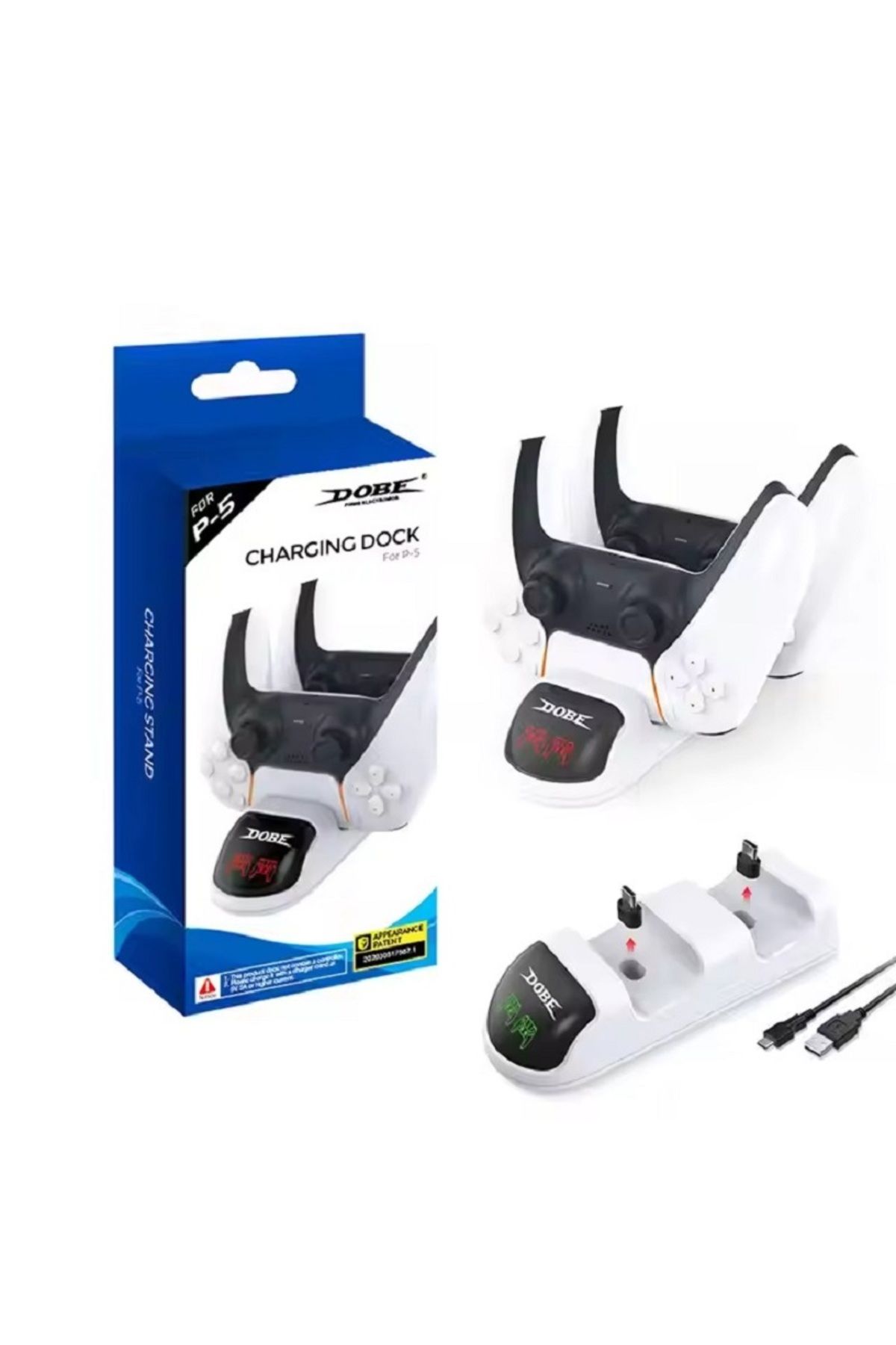 Dobe-Fast Charging Station for PS5 Controllers – Dual Dock with LED Indicator 5