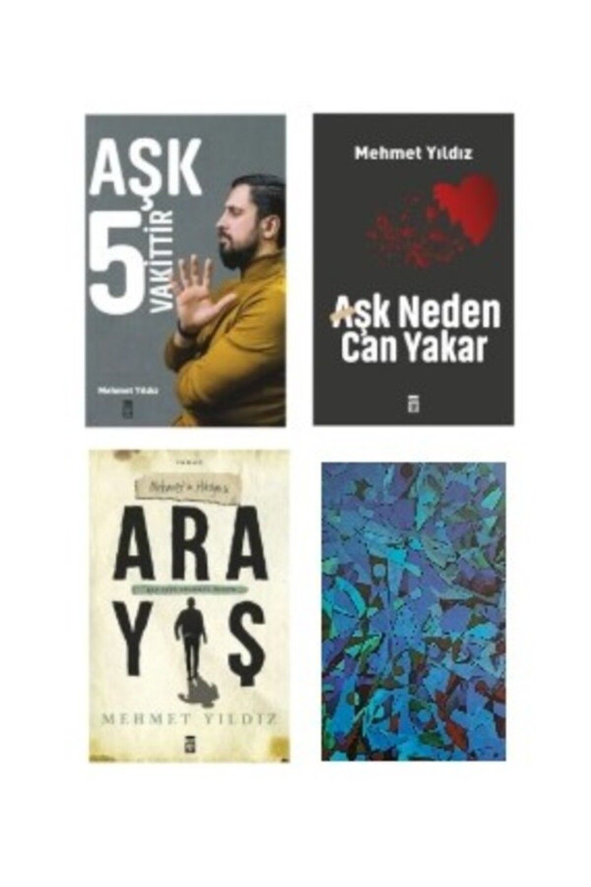 Timaş Yayınları Mehmet Yıldız Set - Aşk 5 Vakittir - Aşk Neden Can Yakar -Arayış - Not Defteri HEDİYE