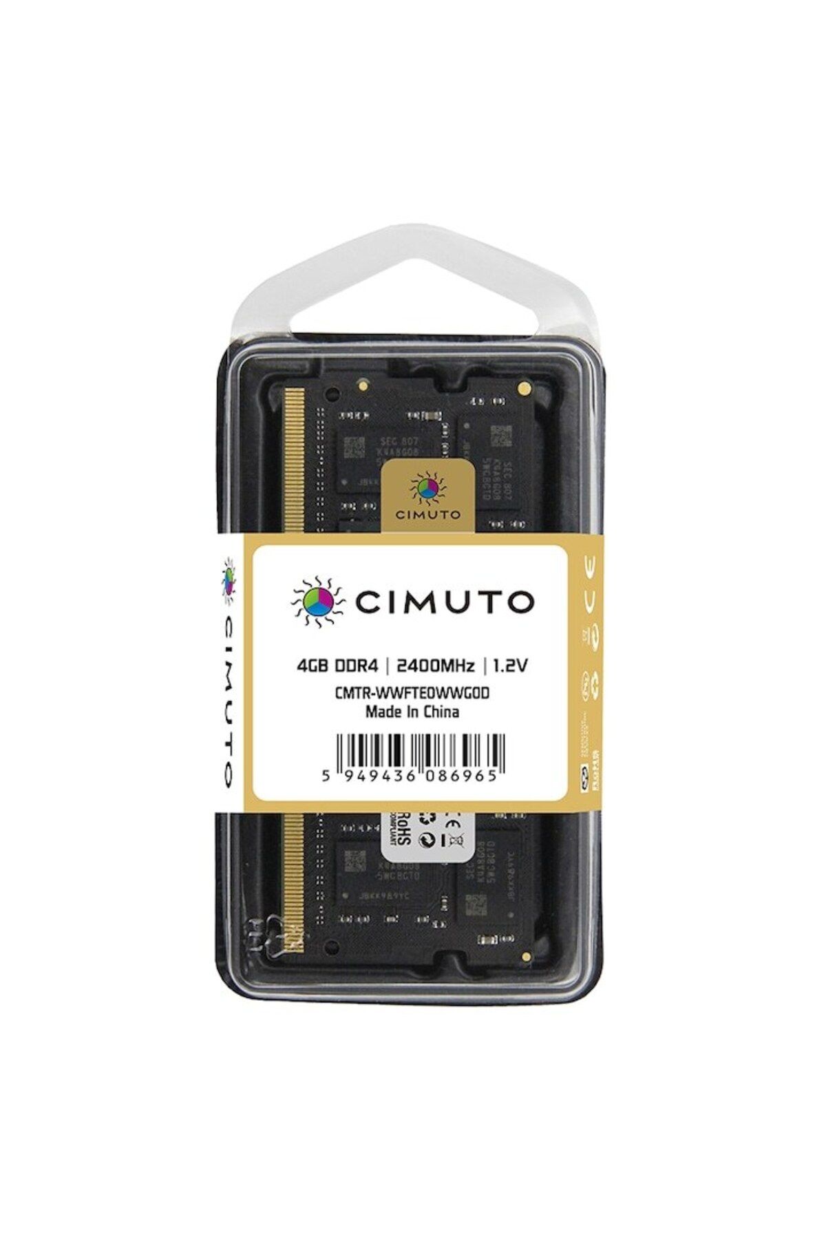CIMUTO-RAM memory 4 GB so-dimm DDR4, 2400 Mhz, CIMUTO, for laptop 3
