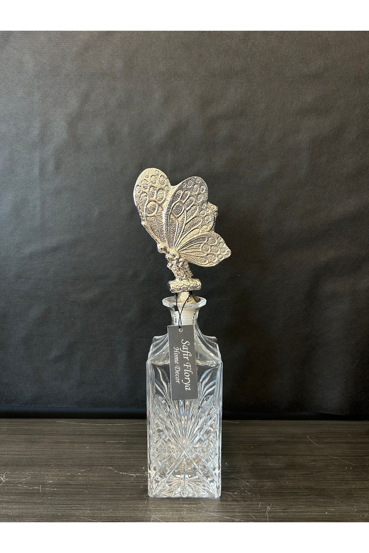 Safir Florya Homedecor dekoratif cam şişe