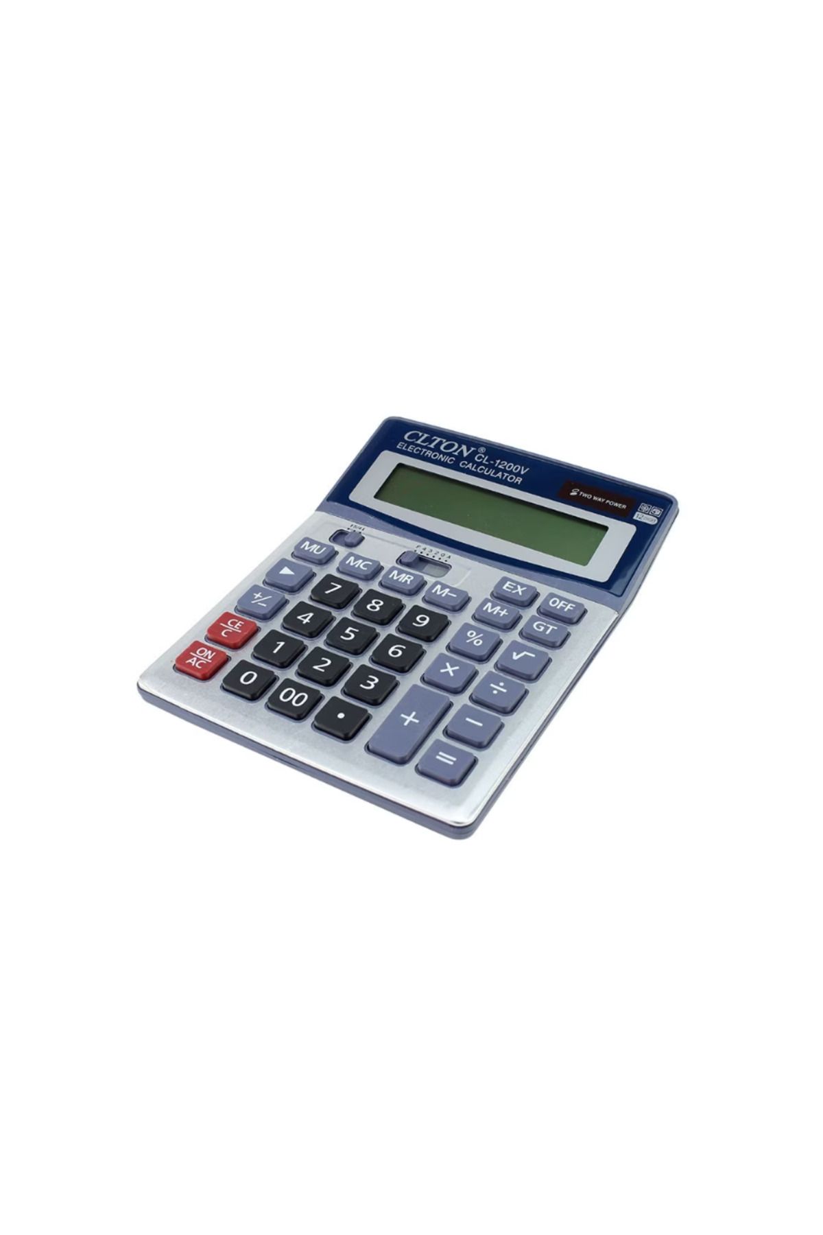 K KATHODE-Calculator, Desktop, Blue, 12 Digits, Dual Power Supply, Large Display, K Kathode 1