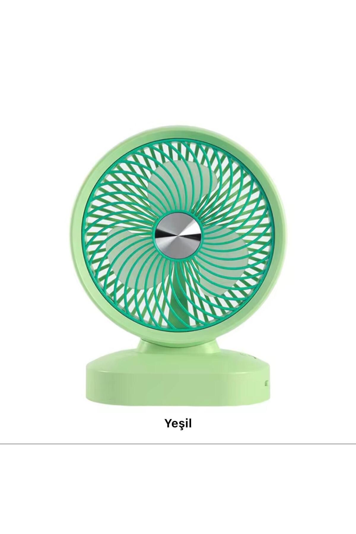 sonx Masaüstü Kullanıma Uygun, Retro Tasarımlı USB Şarjlı Mini Fan Kompakt ve Enerji Verimli