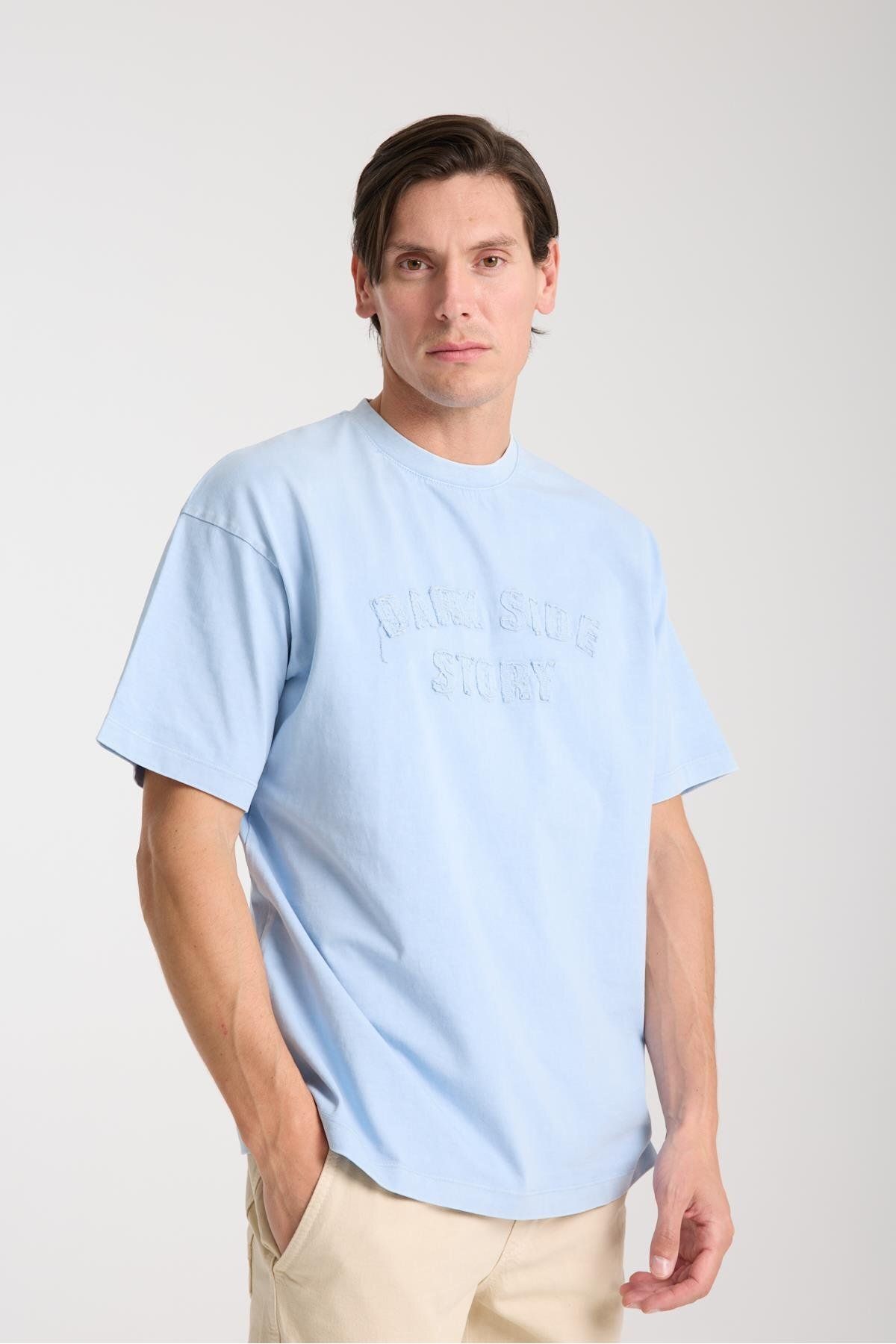 Store Erkek Pamuk T-Shirt - Basic Soft Ve Rahat Yazlık Tasarım - Yazı Baskılı