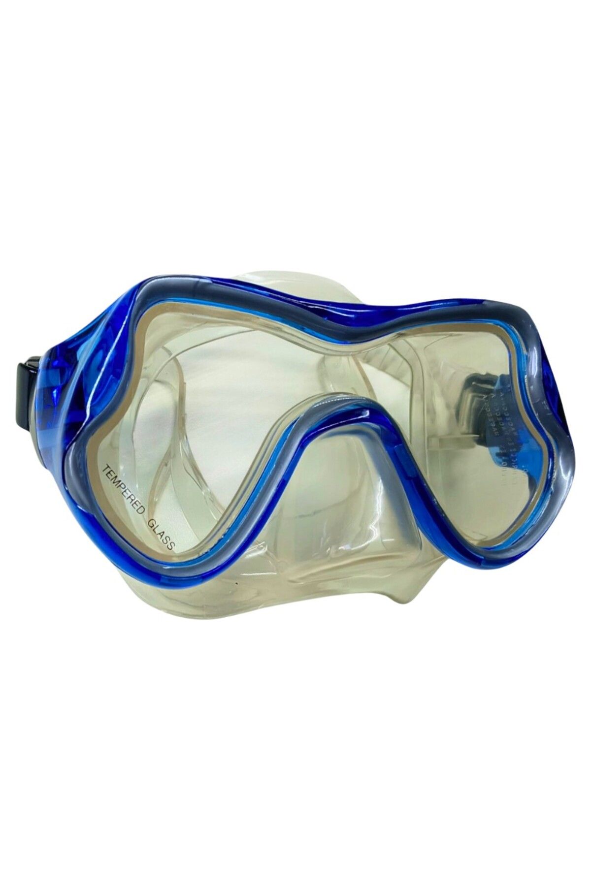 NEZADE STORE Star Diving Temper Camlı Dalış Maskesi Yetişkin - 51709-MAVİ (Lisinya)