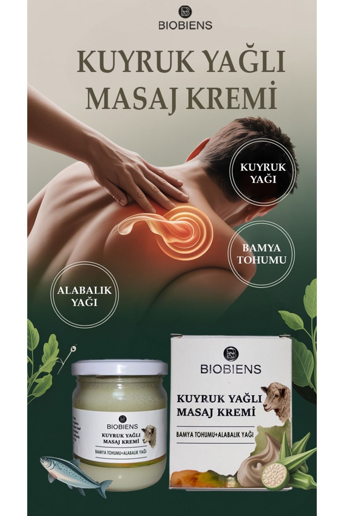 Biobiens Kuyruk Yağlı Masaj Kremi 210 ml