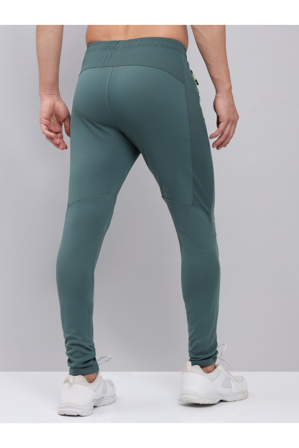 Technosport By Styli-Solid Elasticated Trackpants with Pockets 3