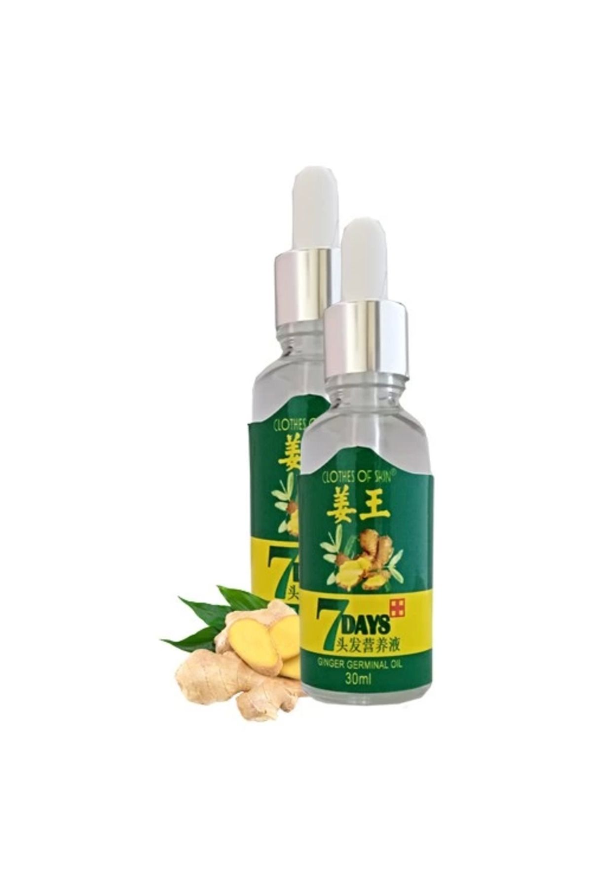 Vemora 7Days 30ml Gingergerminalessentialoil Hair Growth Loss Treatment Serum Unisex 2 Adet Saç Bakım Yağı