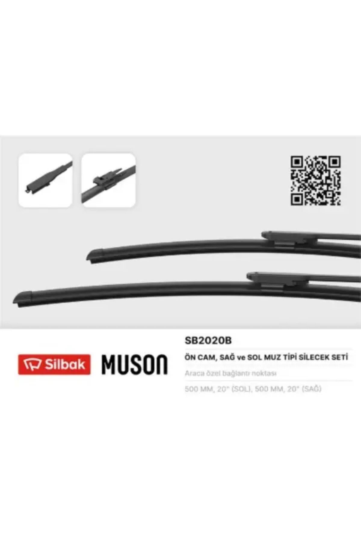 Silbak SILECEK SUPURGESI 500 / 500mm (MUZ TIP) TK BMW 1 SERIES 04