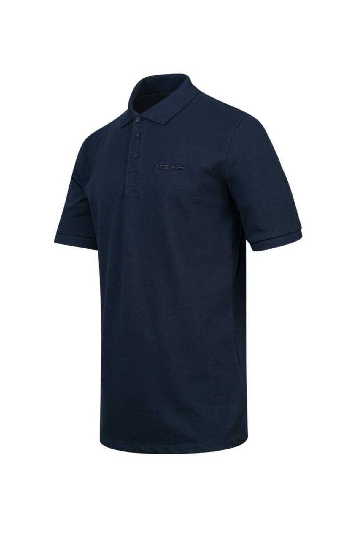 2AS-Ανδρικό μπλουζάκι με γιακά πόλο Andy Navy Blue 2asandytfbm25-0335 2