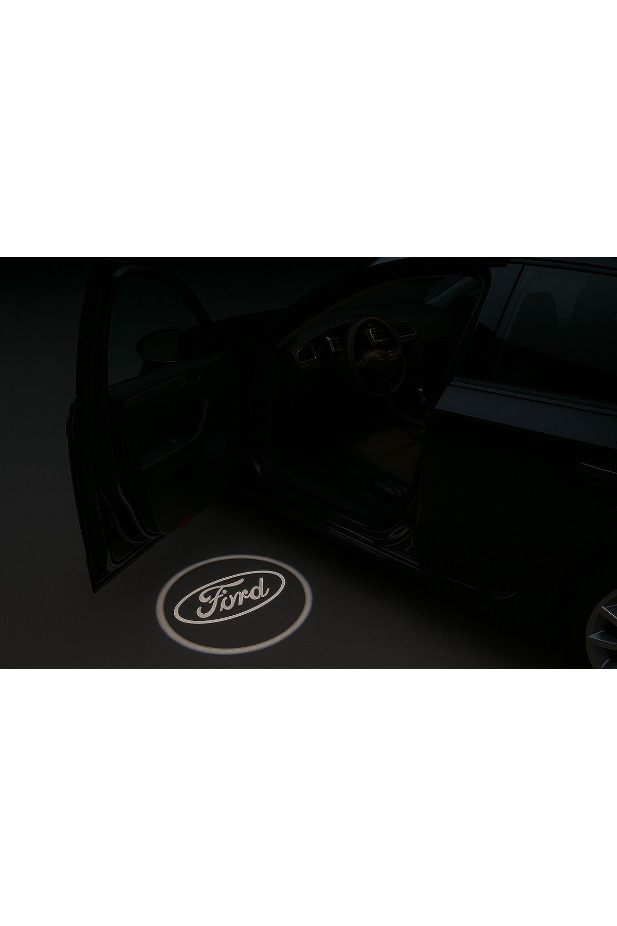 Velonova Ford Kapı Altı Logo Kapı Altı Led Mesafe Sensörlü Pilli Yapıştırmalı Yeni Nesil