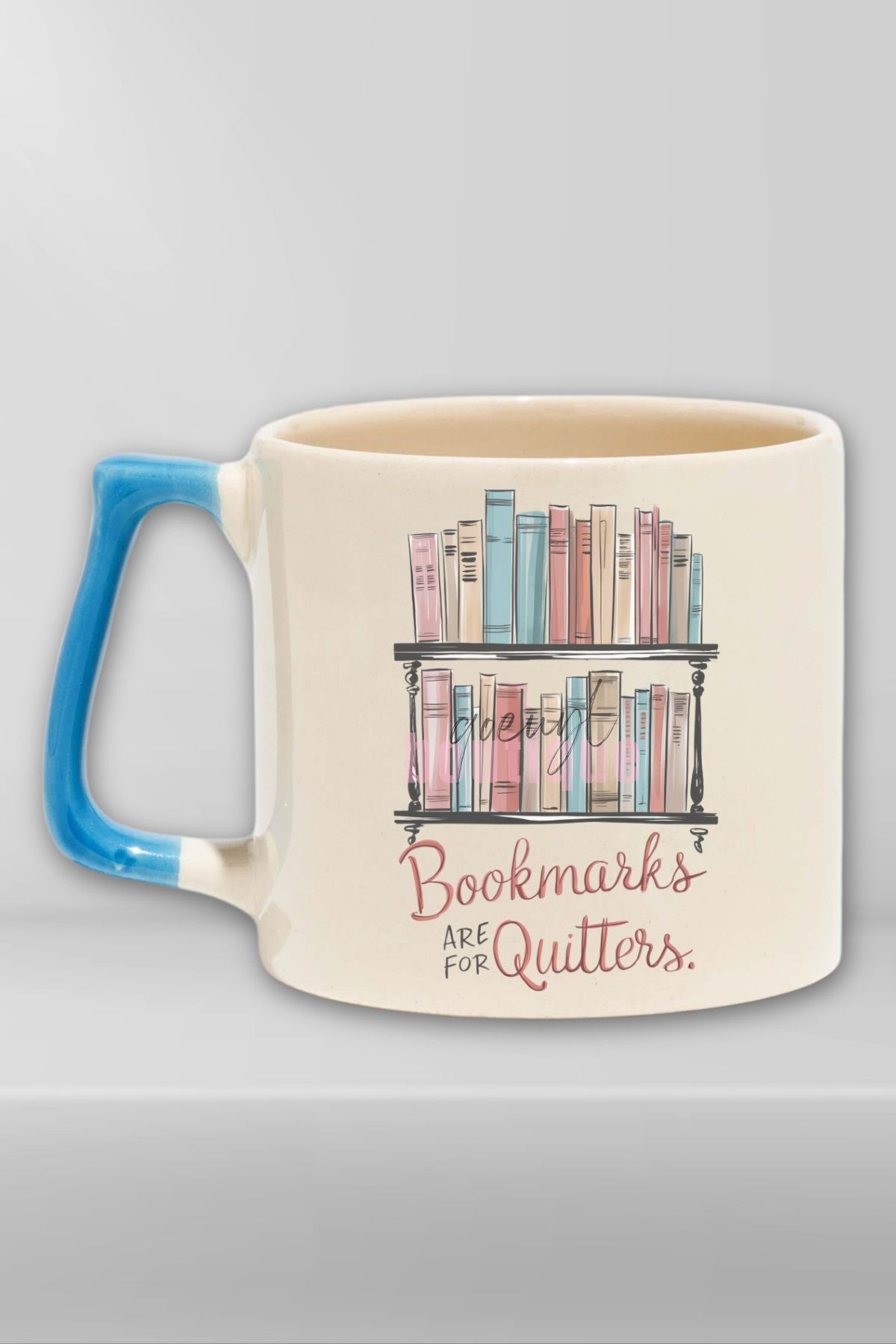 qoeuyl boutique Bookmarks Are For Quitters Yazılı Komik Kitap Sever Hediyelik Kulplu Kupa Bardak