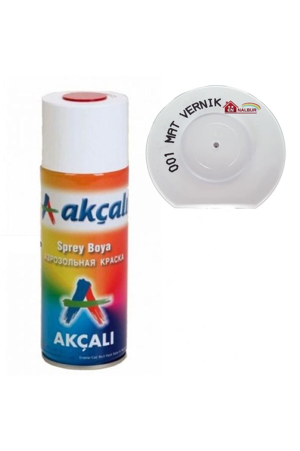 Pazarcan Akçalı Sprey Boya 400 001 Mat Vernik
