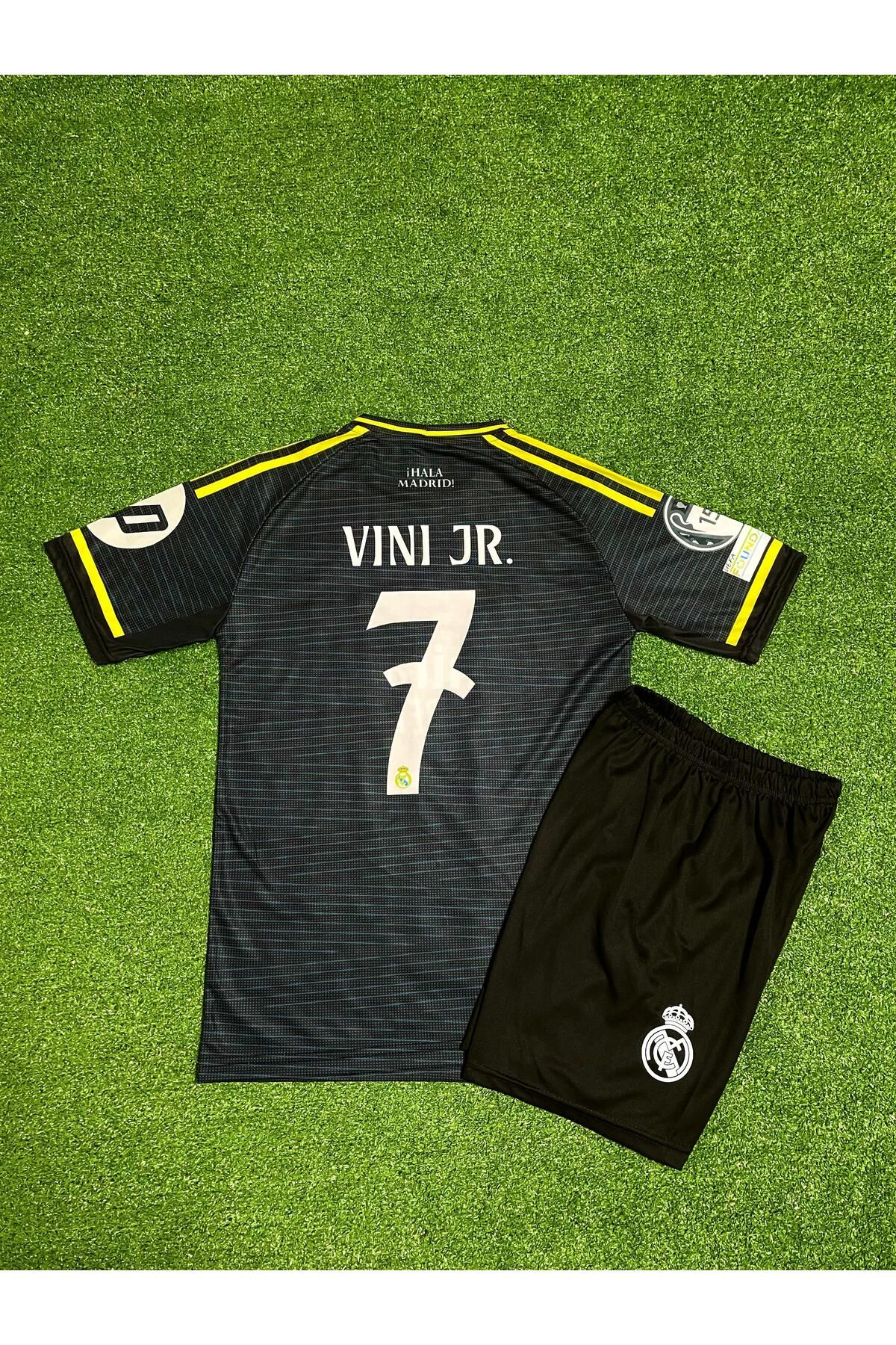BARBITOS Real Madrid 2025/26 Sezonu VİNİ JR Deplasman Çocuk Forması (Gri)