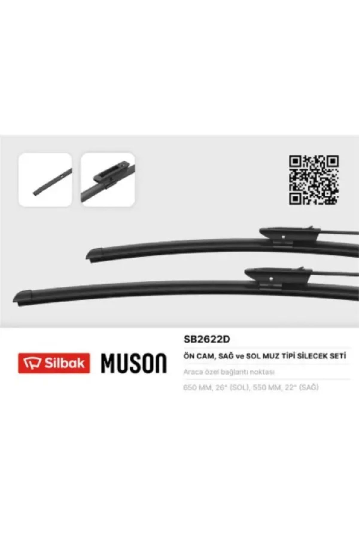 Silbak SILECEK SUPURGESI 650 / 550mm (MUZ TIP) SCENIC II 01 / 05