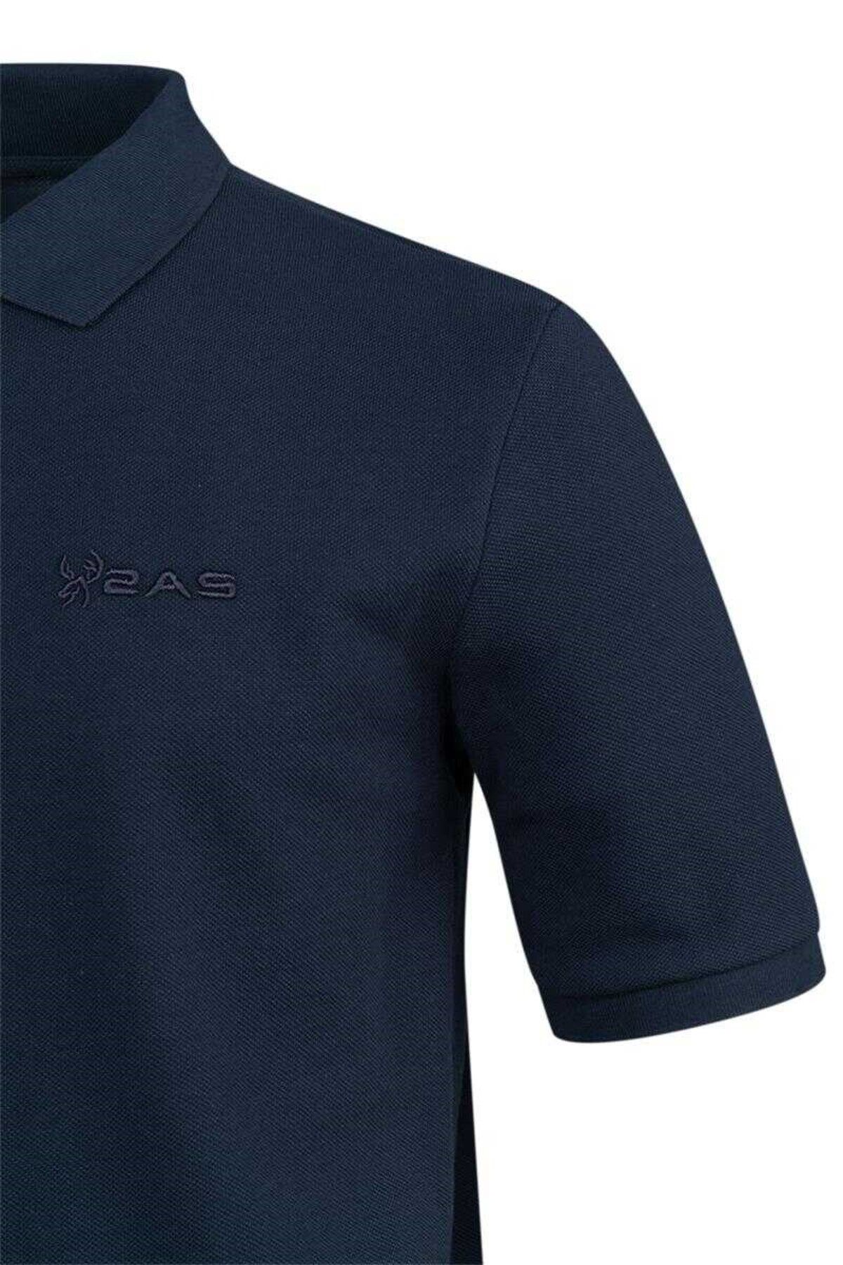 2AS-Ανδρικό μπλουζάκι με γιακά πόλο Andy Navy Blue 2asandytfbm25-0335 3