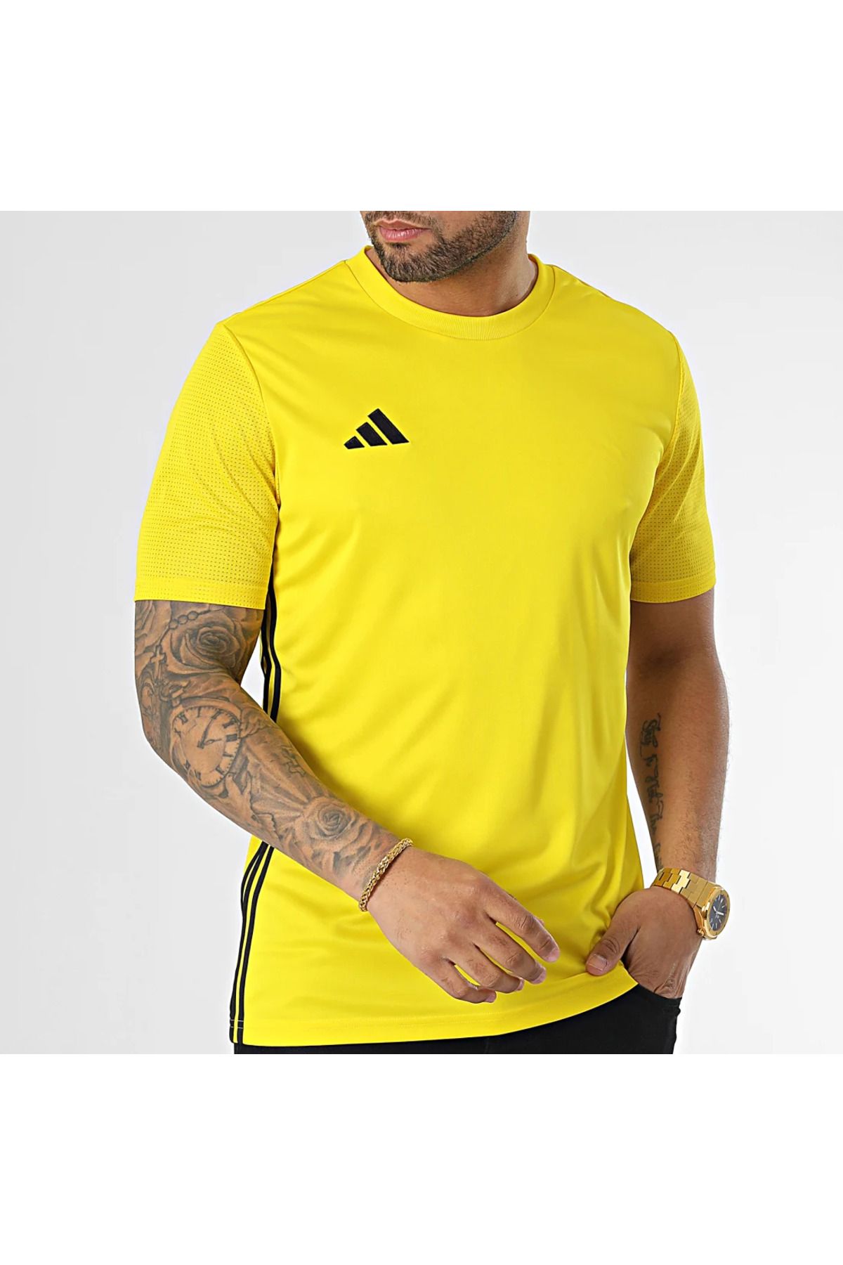 adidas-Ανδρικό μπλουζάκι προπόνησης κατάλληλο για καθημερινή χρήση και αθλητικό άνετο απλό μπλουζάκι 5