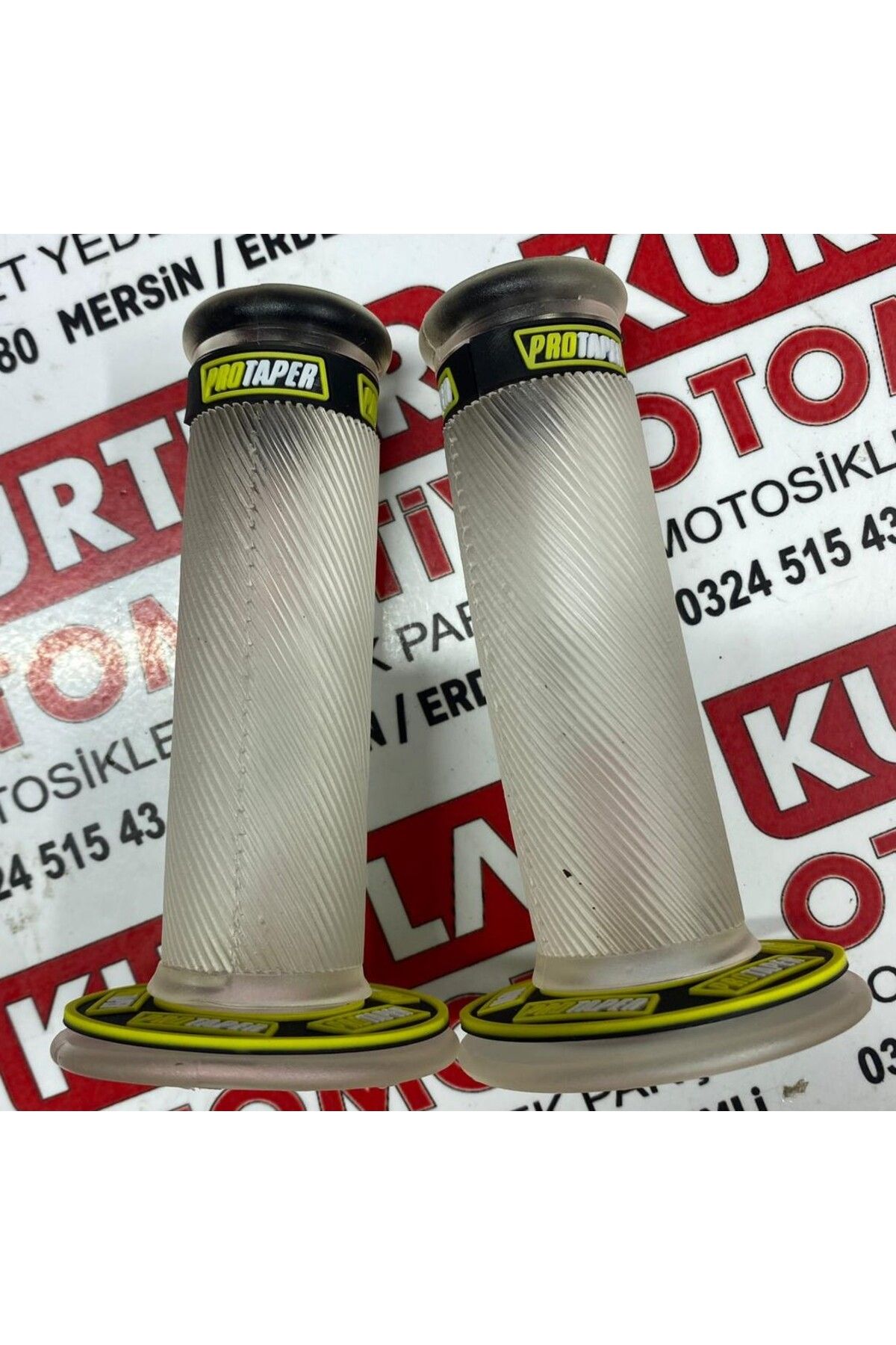 MTO Protaper Elcik Saydam Sarı Motosiklet Elciği Takım