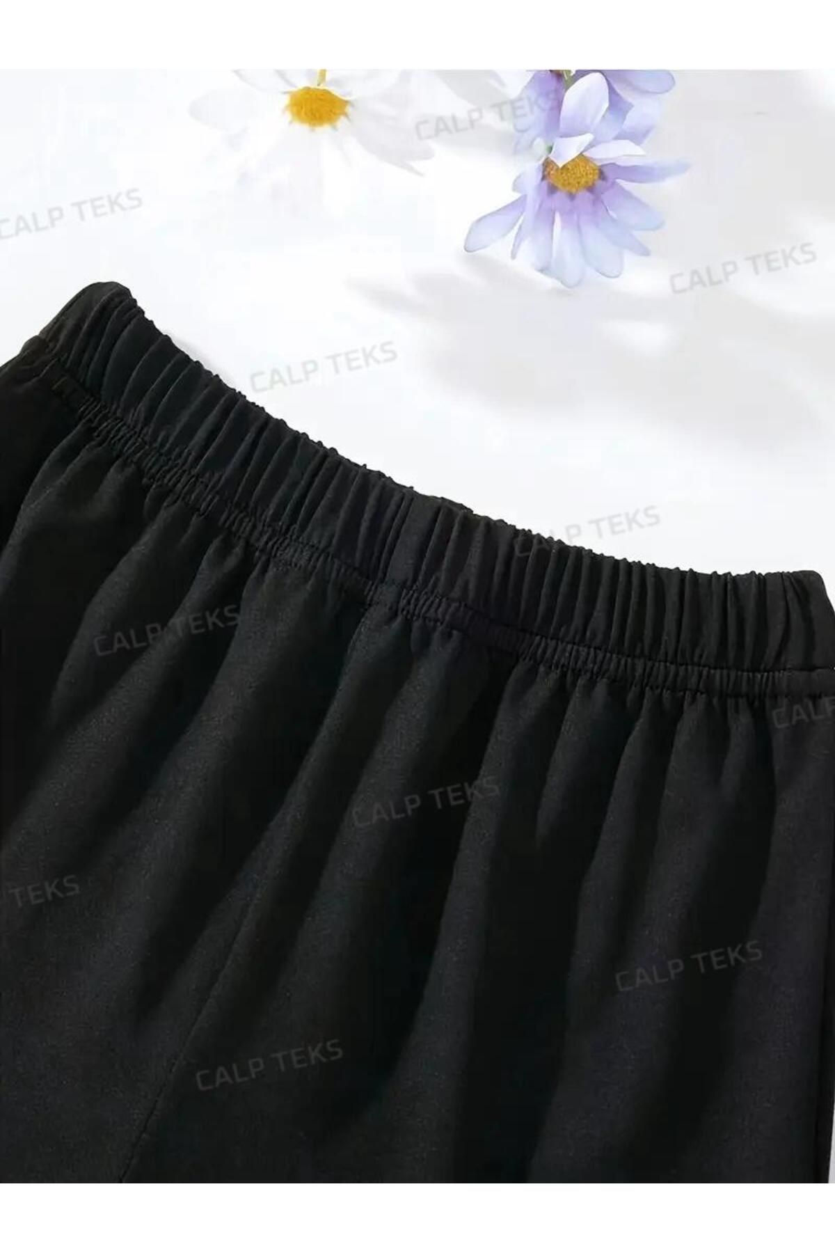 CALP TEKS-Karekter Samuray Printed Shorts/T-Shi̇rt Bottom-Top Summer Set 3