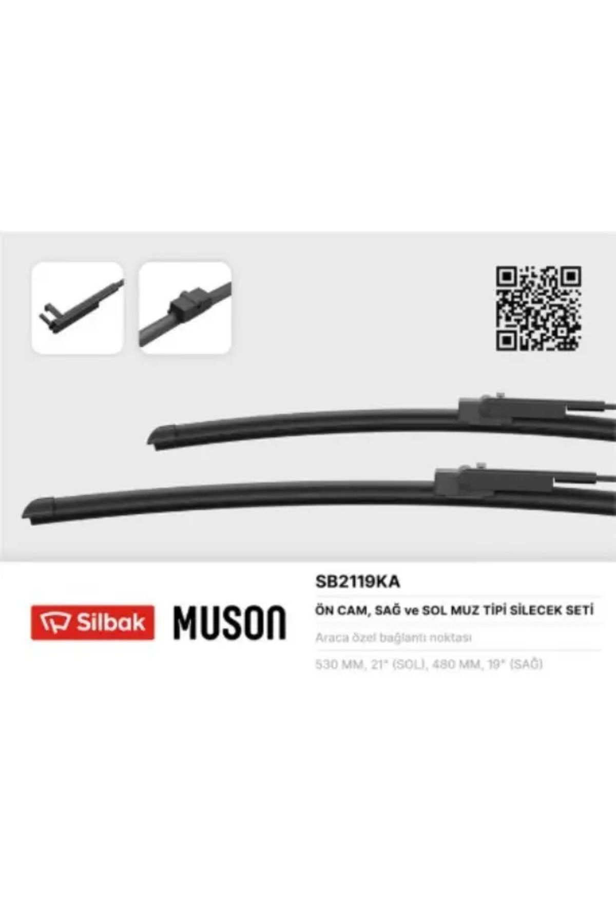 Silbak SILECEK SUPURGESI 530 / 480mm (MUZ TIP) VW,GOLF IV (7 / 2 10 / 3) BORA (7 / 2 8 / 5) POLO IV (9 / 2