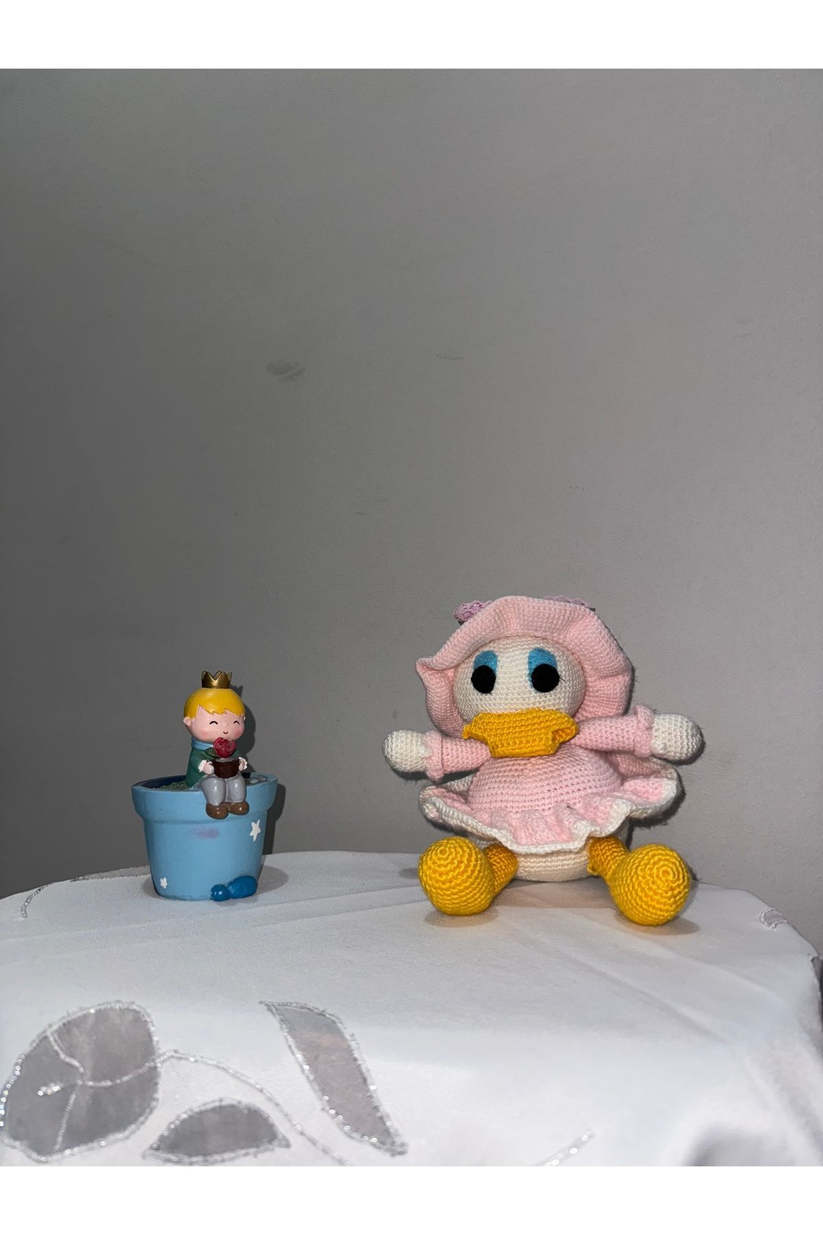 KOSA TEKSTİL Amigurimi El Örgüsü Oyuncak Bebek