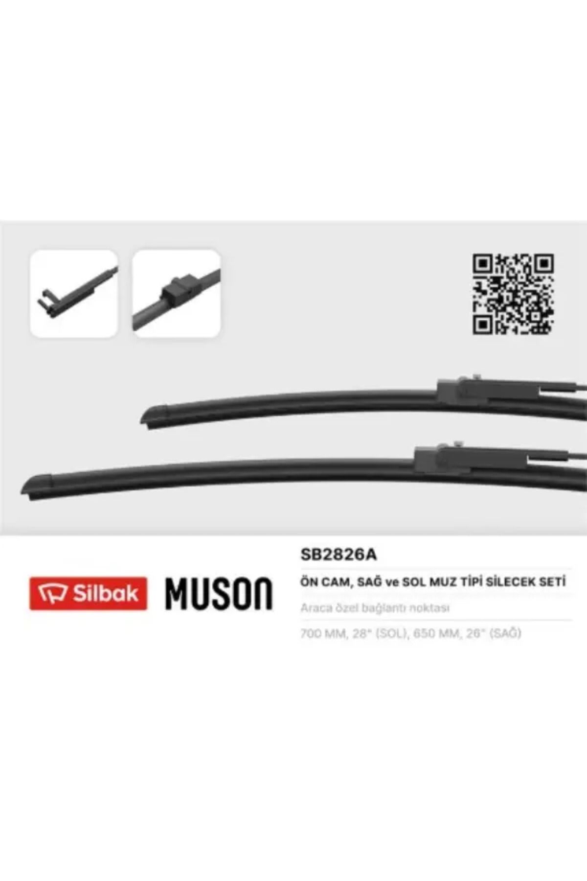 Silbak SILECEK SUPURGESI (MUZ TIP, 700mm / 650mm) RENAULT MODUS 04