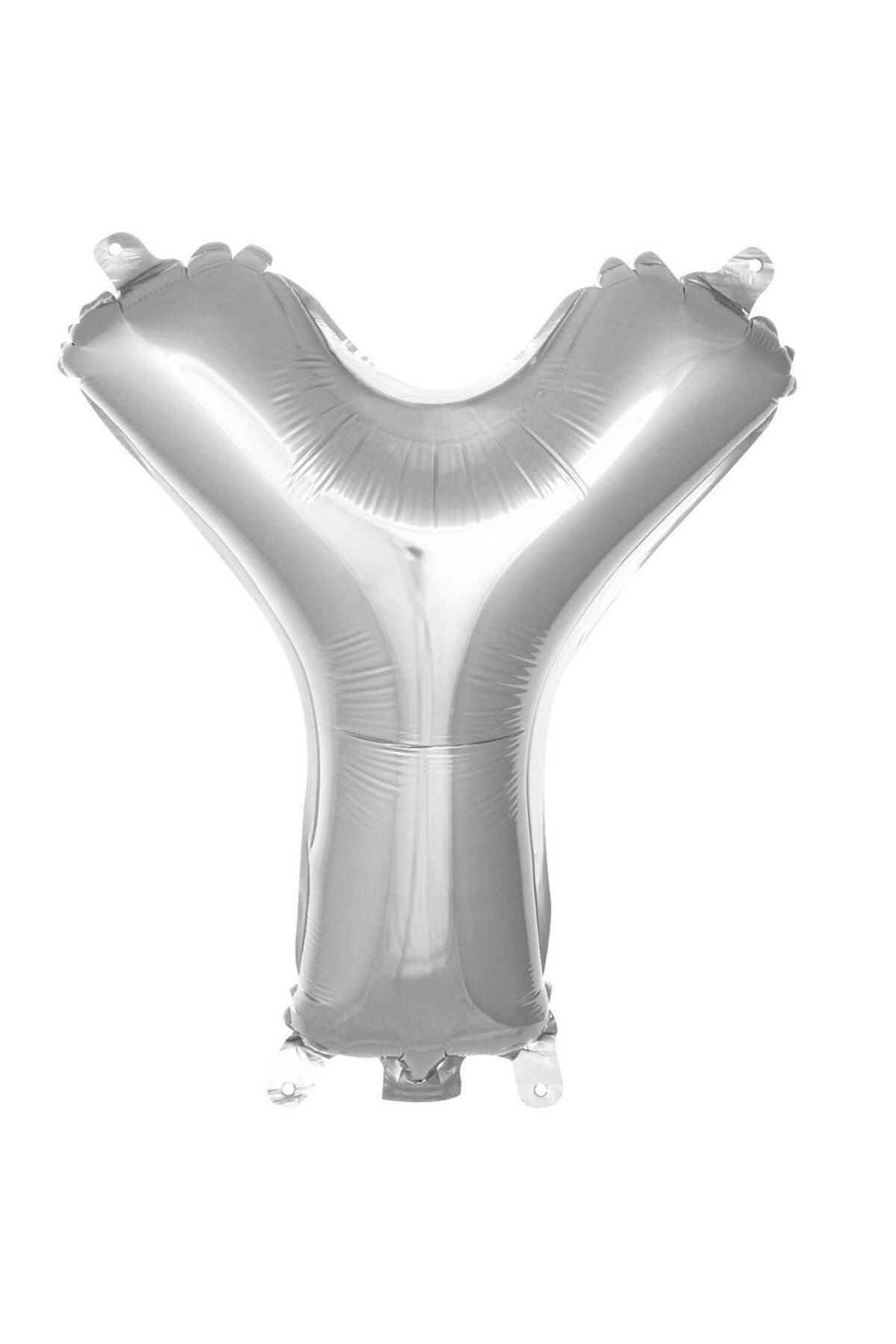 PARTİMİO PARTİ MALZEMELERİ Harf Folyo Balon Gümüş Renk 16'' (36cm)