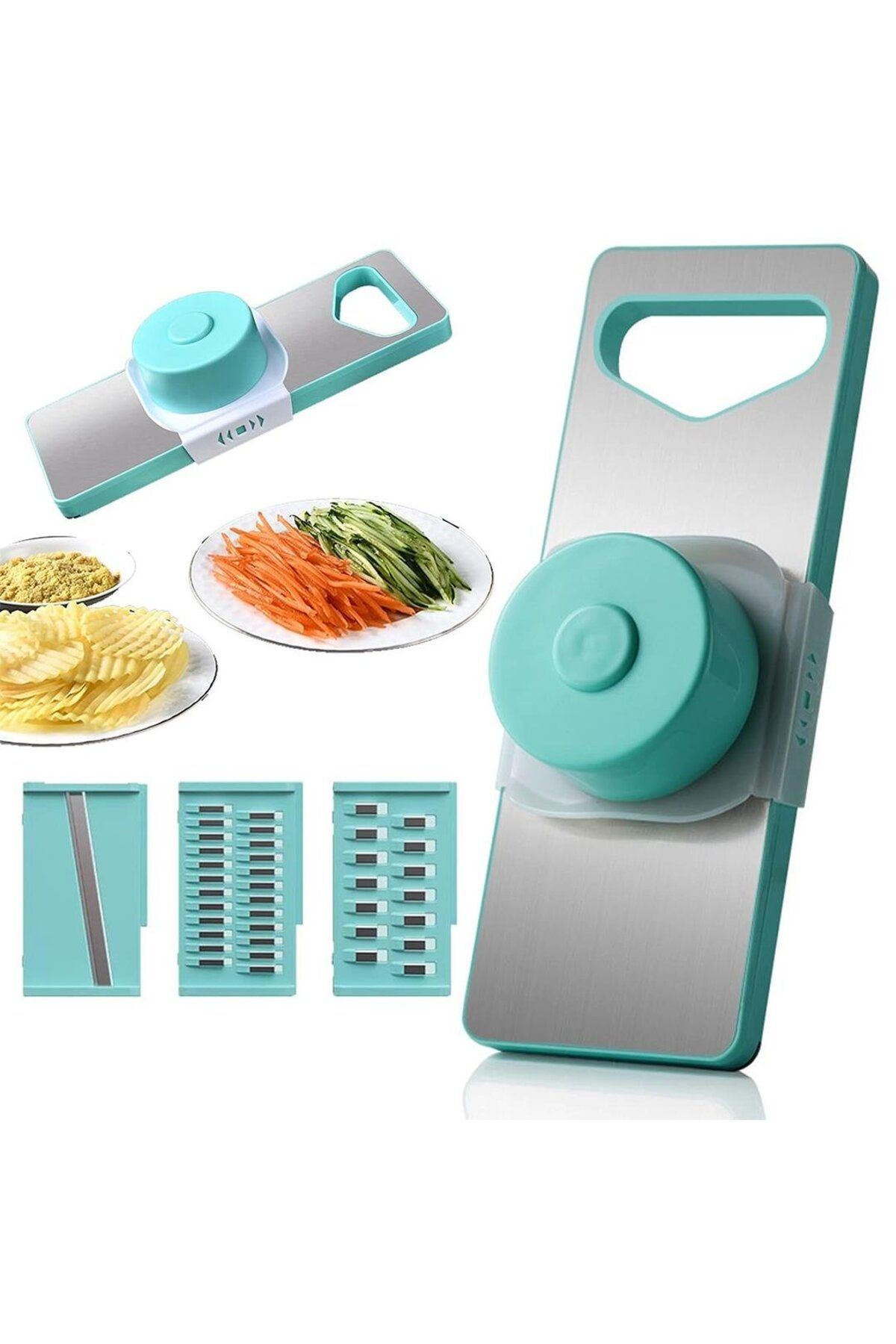 SUNUP SN-20947 Paslanmaz Çelik Rende Sebze Dilimleyici Doğrayıcı