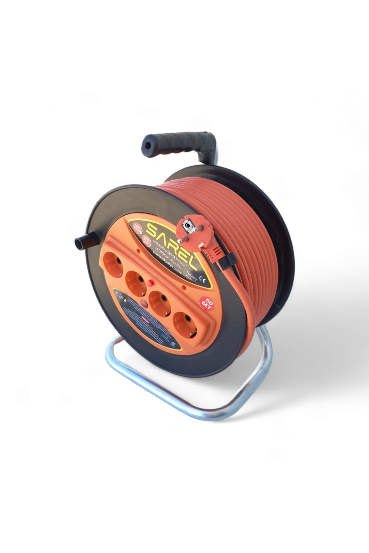 COBI SMART®-Extension cord with drum 50 m, 3 x 2.5 mm, 4 sockets, overload protection - COBI SMART® 8