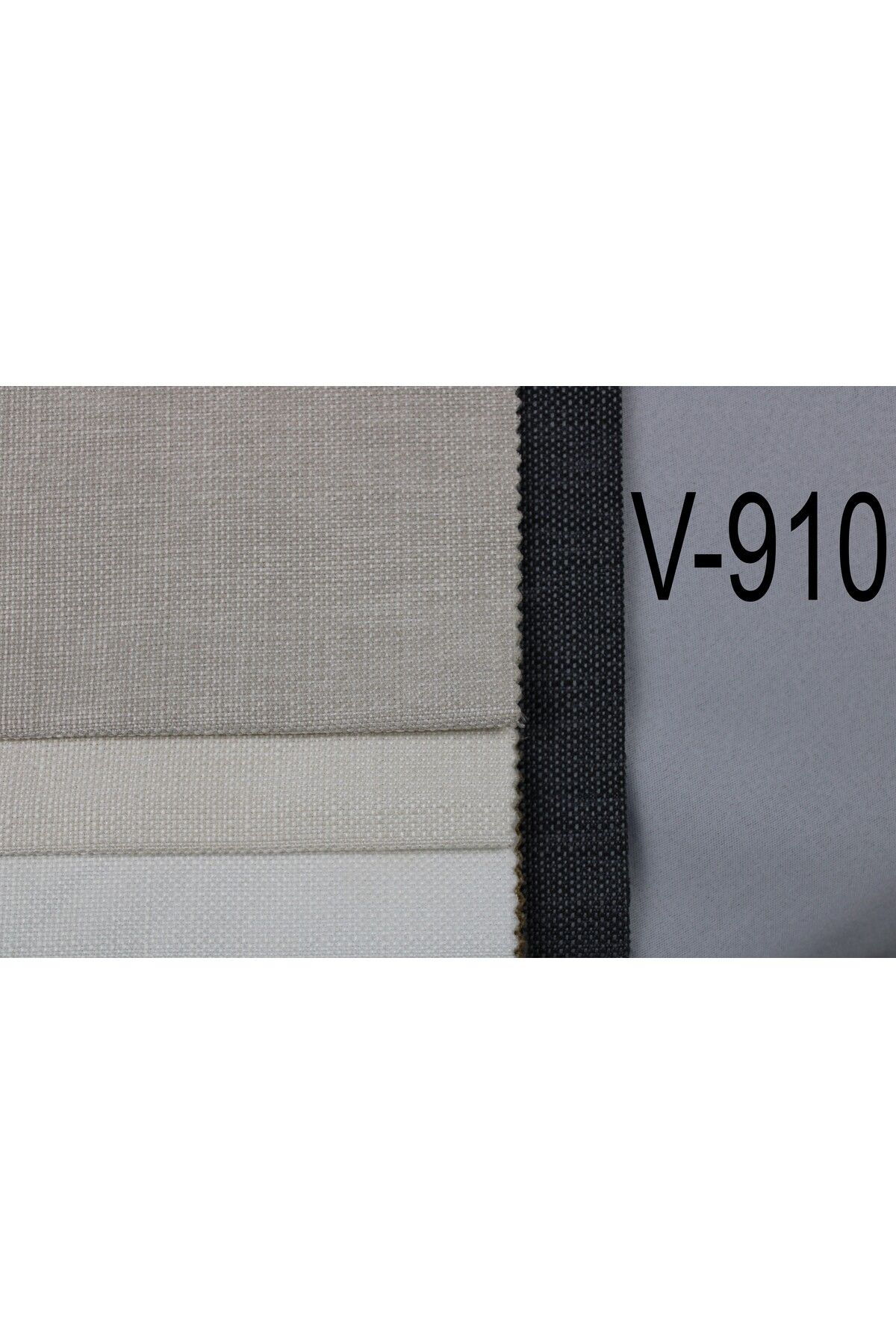 MebelPort Curtain Keten Fonluk Rüstik Ve Kornişe Uygun Düz Dikim