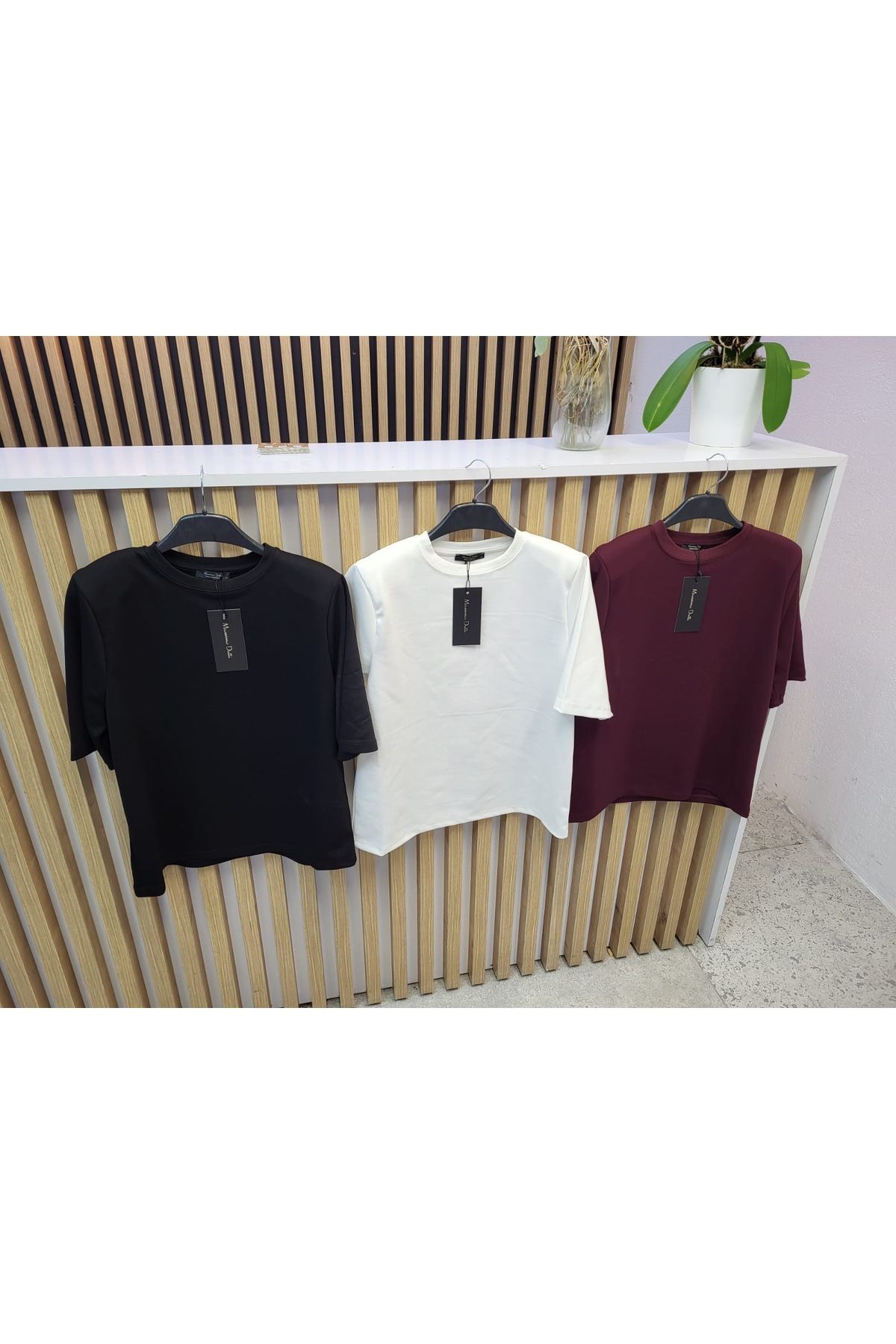 Miyu Accessories Miyu Beyaz Vatkalı Tişört