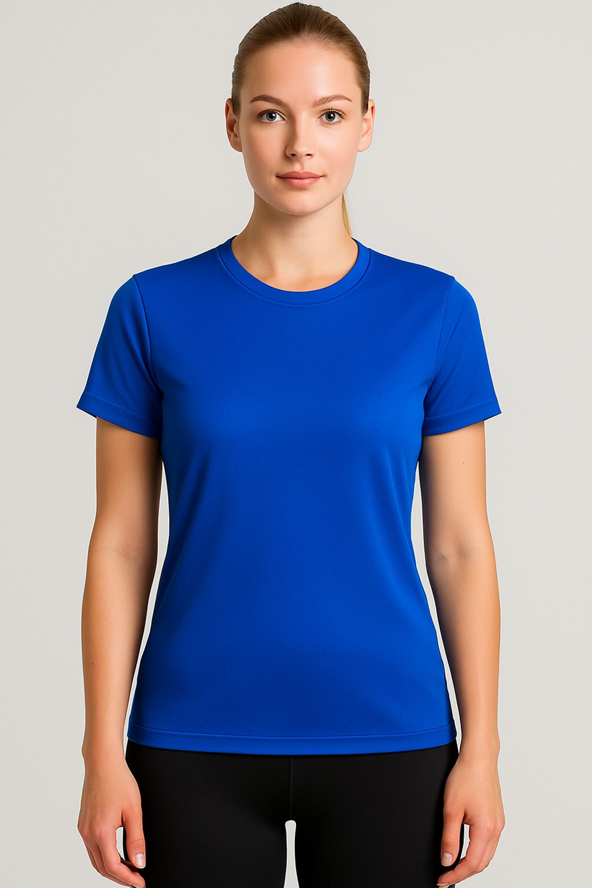 KaeLaurean Kadın Performans Spor Tişört Hızlı Kuruyan Esnek ve Dayanıklı Kumaş Nem Emici Spor T-Shirt