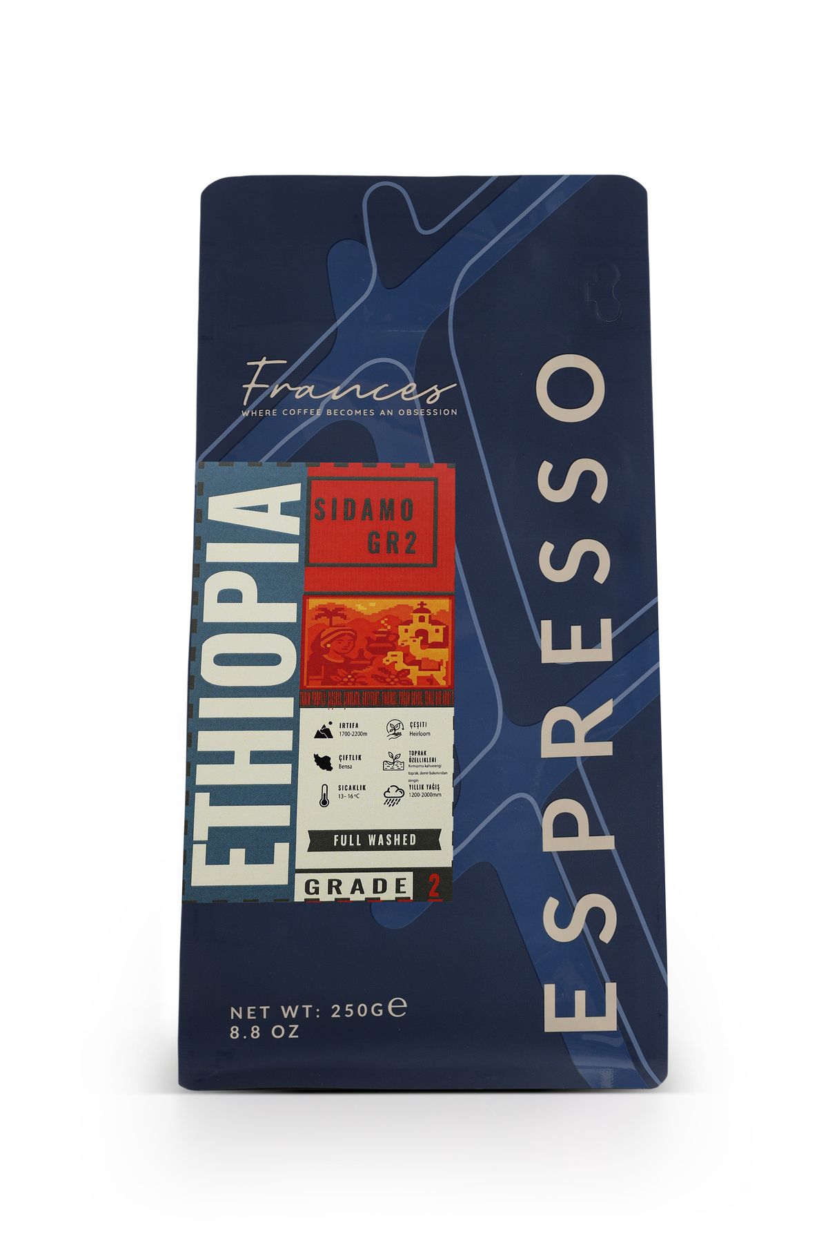FRANCES Ethiopia Sidamo GR2 Espresso Kahve 250g