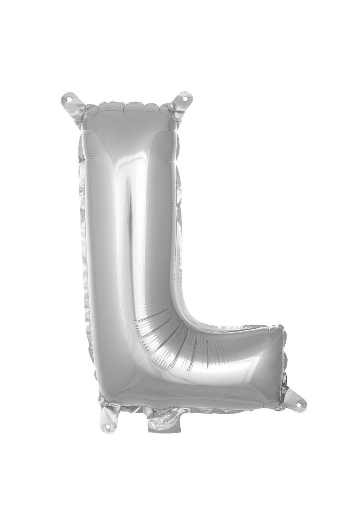 PARTİMİO PARTİ MALZEMELERİ Harf Folyo Balon Gümüş Renk 16'' (36cm)