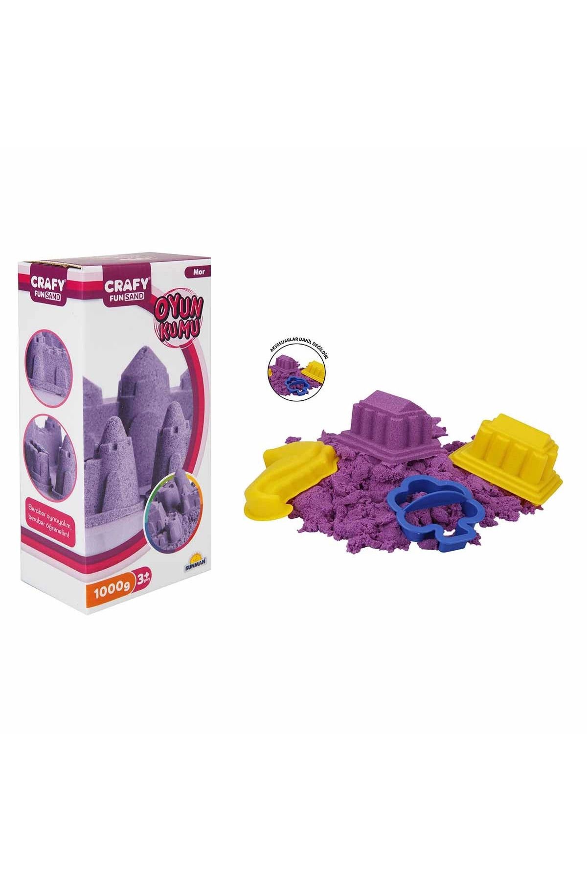TOYFEST Fun Dough Kinetik Kum 1000 g Mor