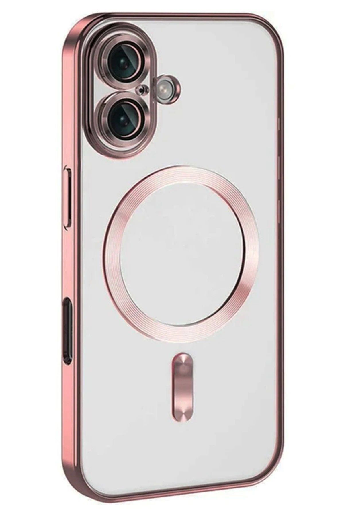 Toptan Bulurum iPhone 16 Plus Kılıf Kross Magneticsafe Kapak - Pembe