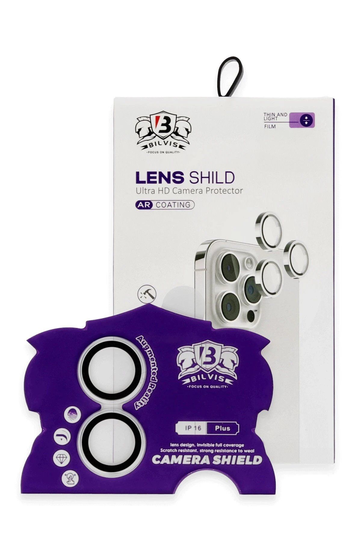 Toptan Bulurum iPhone 16 uyumlu Bilvis Titan Kamera Lens - Gümüş