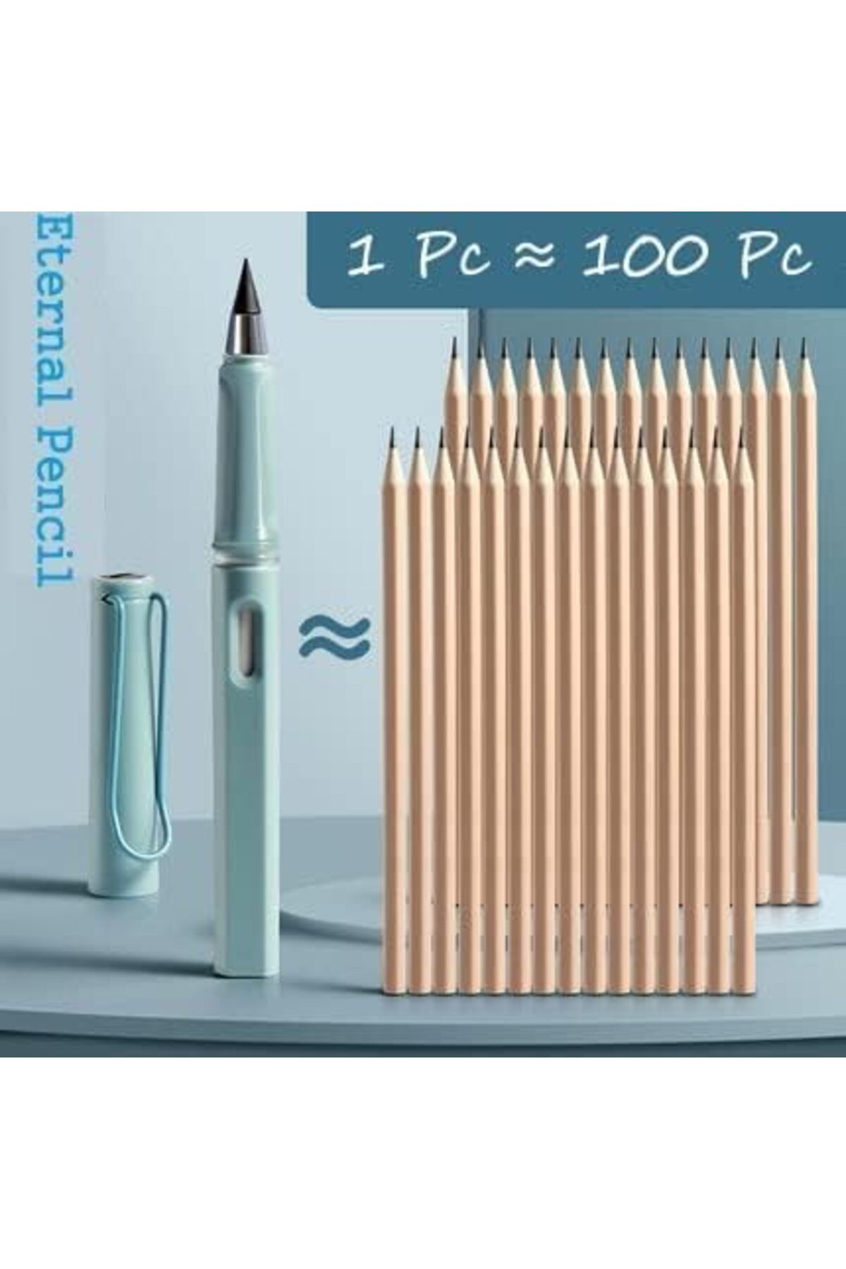 PHINDBOOKS-Reusable Inkless Metal Pencils Set, 12 Colours, with Built-in Eraser 4