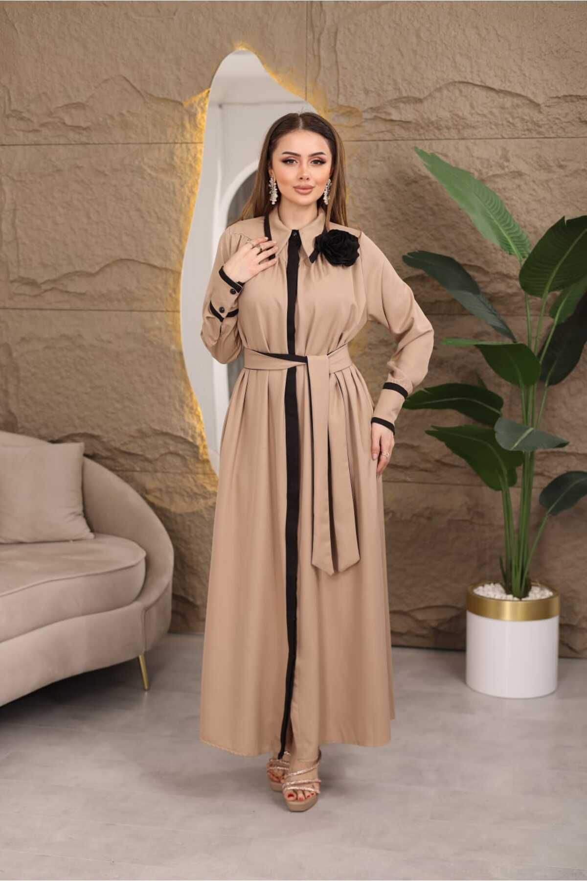 newmisal GARNİLİ GÖMLEK ELBİSE