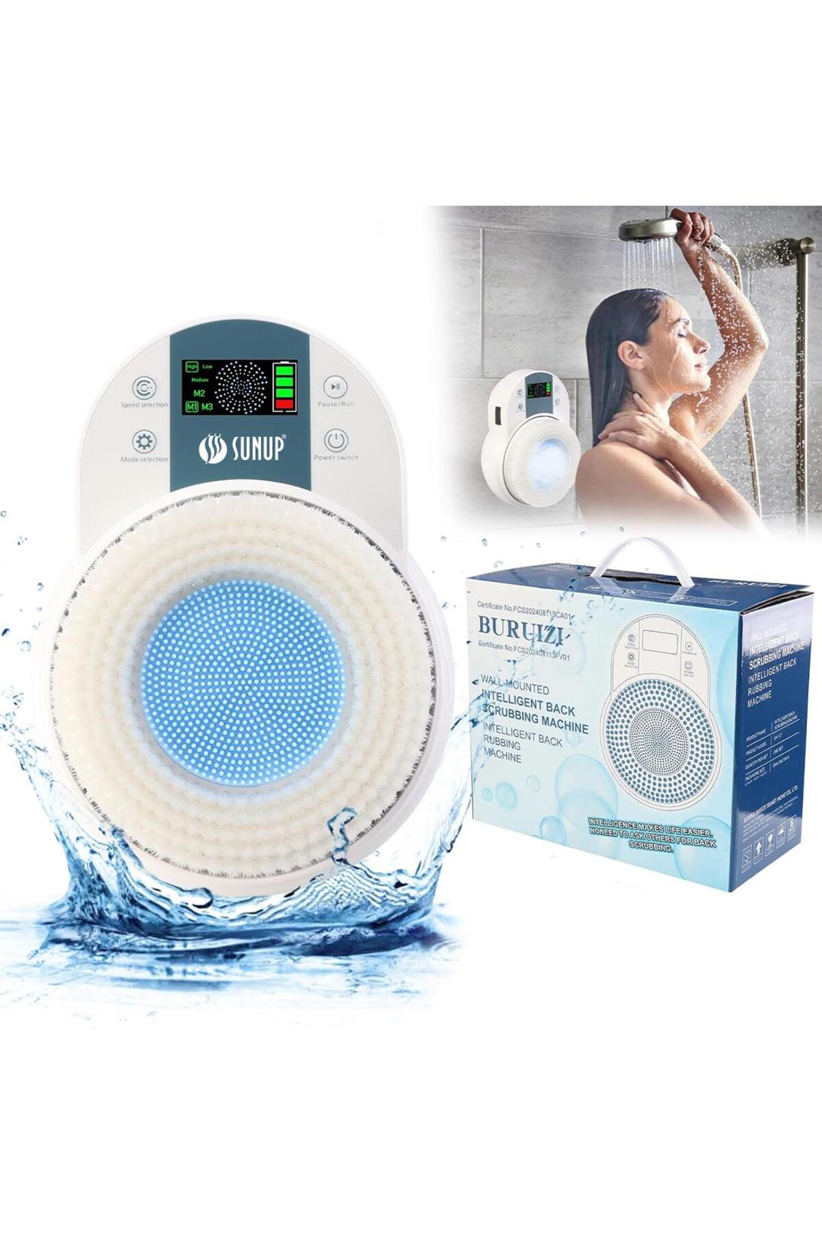 BRILLIANT WAVE 2000RW リラクゼーショングッズ Genel Markalar SN-26254 Otomatik Sırt Keseleme Ovalama Yıkama