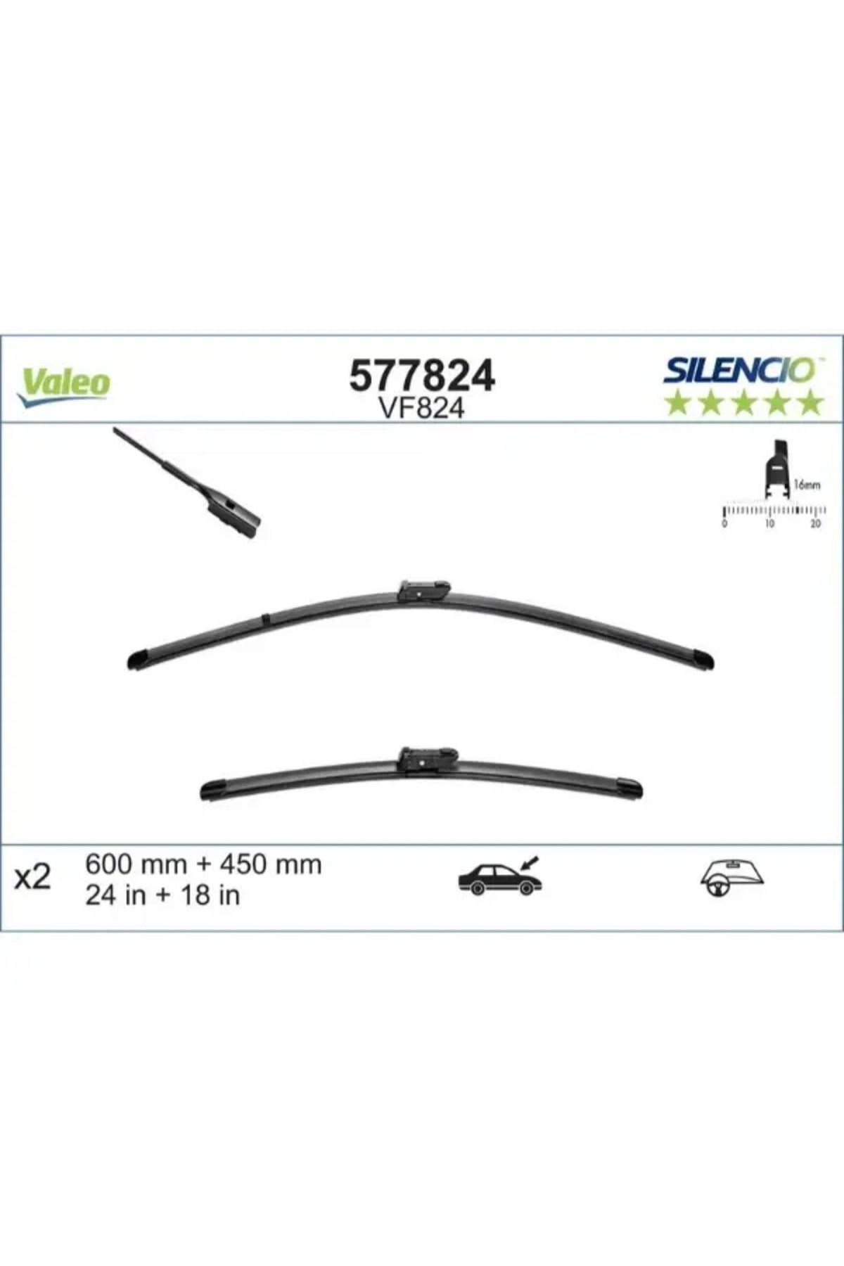 VALEO ON SILECEK SUPURGESI TAKIM 450+600 RUZGARLIKLI OCTAVIA 12