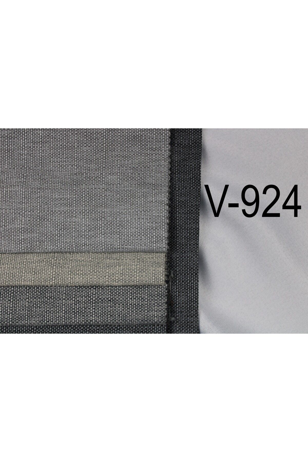 MebelPort Curtain Keten Fonluk Rüstik Ve Kornişe Uygun Düz Dikim