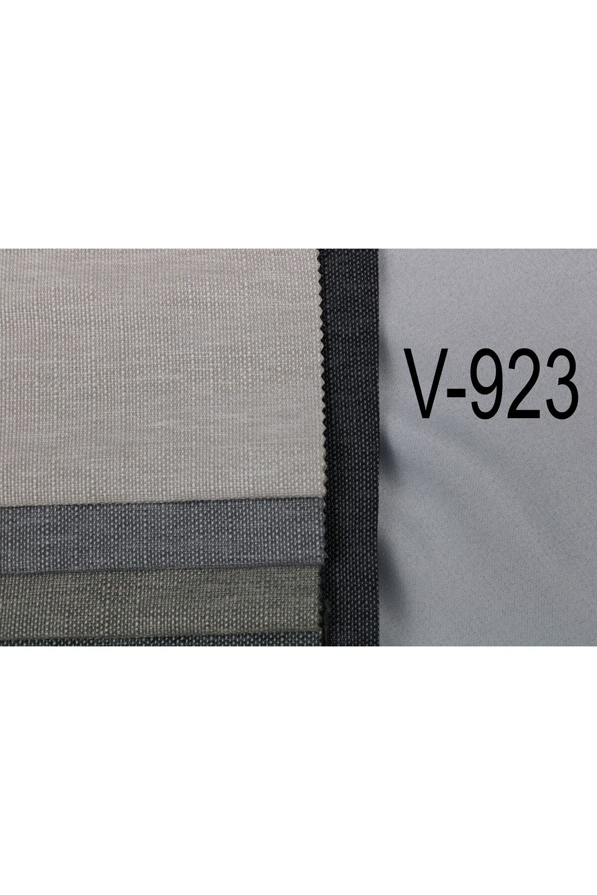 MebelPort Curtain Keten Fonluk Rüstik Ve Kornişe Uygun Düz Dikim