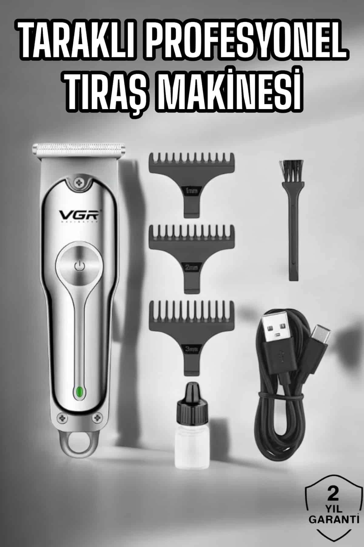 Modafiks Tıraş Makinesi Paslanmaz Çelik Taraklı Güçlü Motor