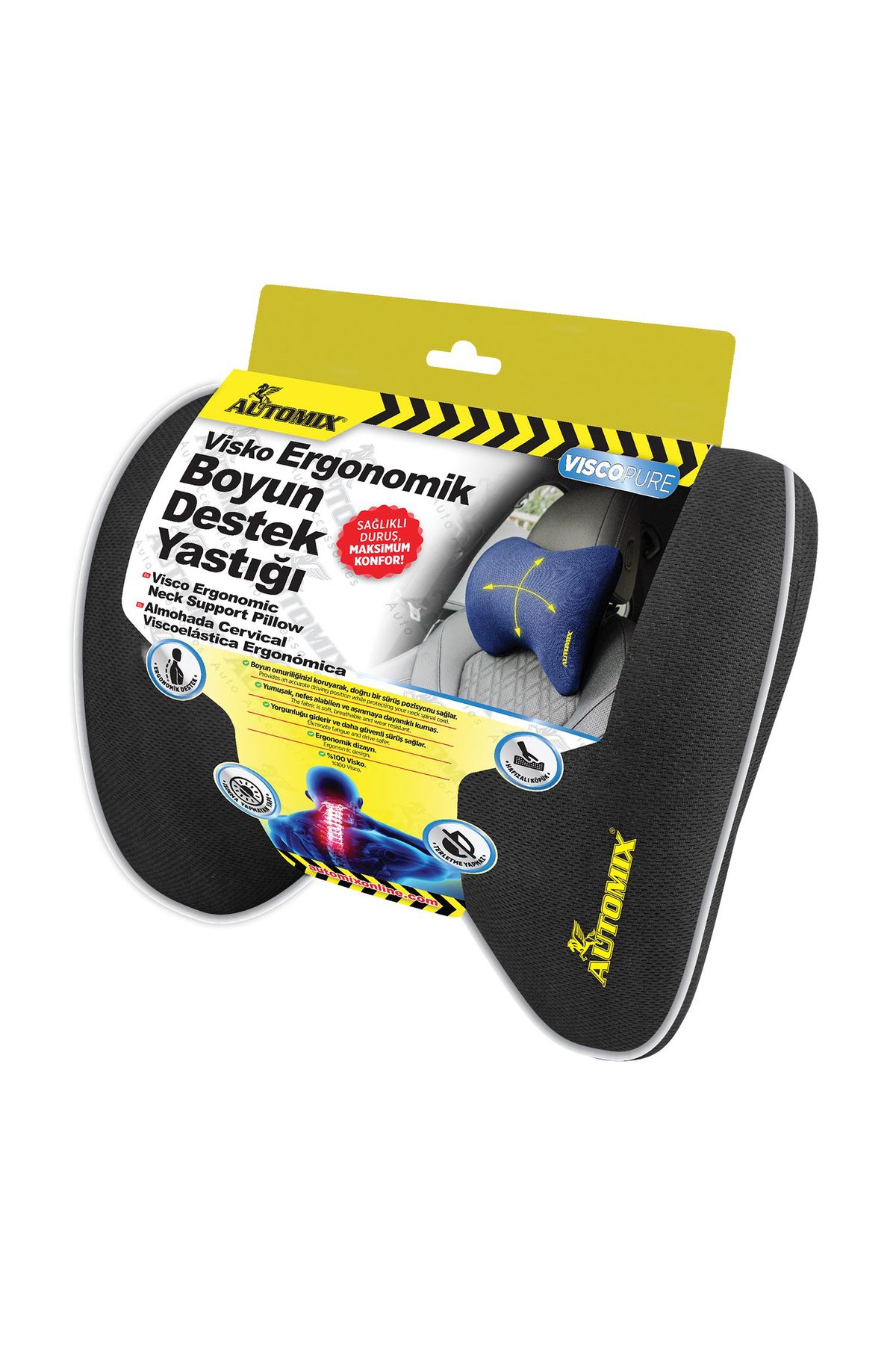 Automix Visko Ergonomik Boyun Destek Yastığı