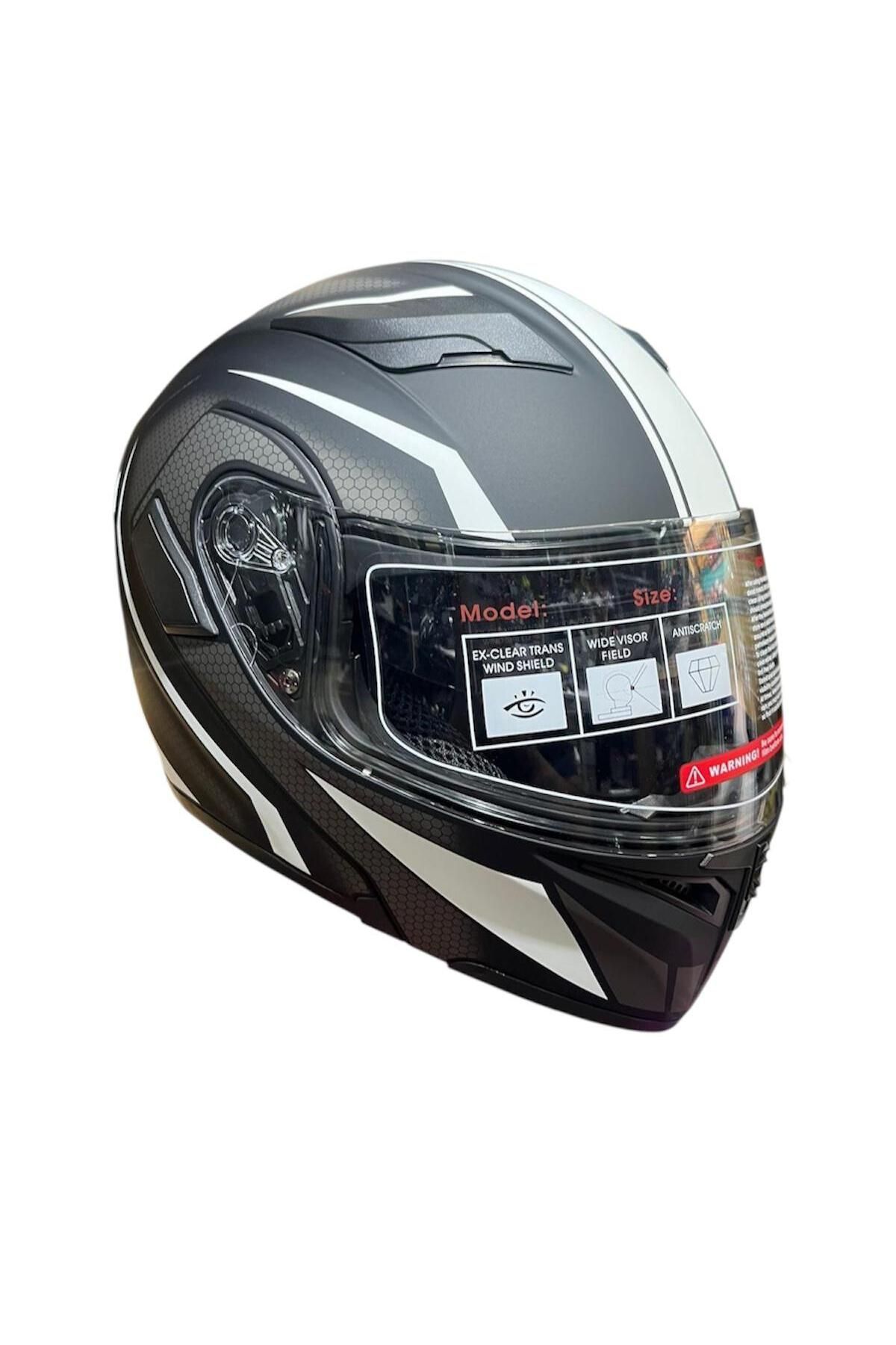JK20 MOTOTEZ JİEKAİ JK902 LUX ÇENE AÇILIR MOTOSİKLET KASKI