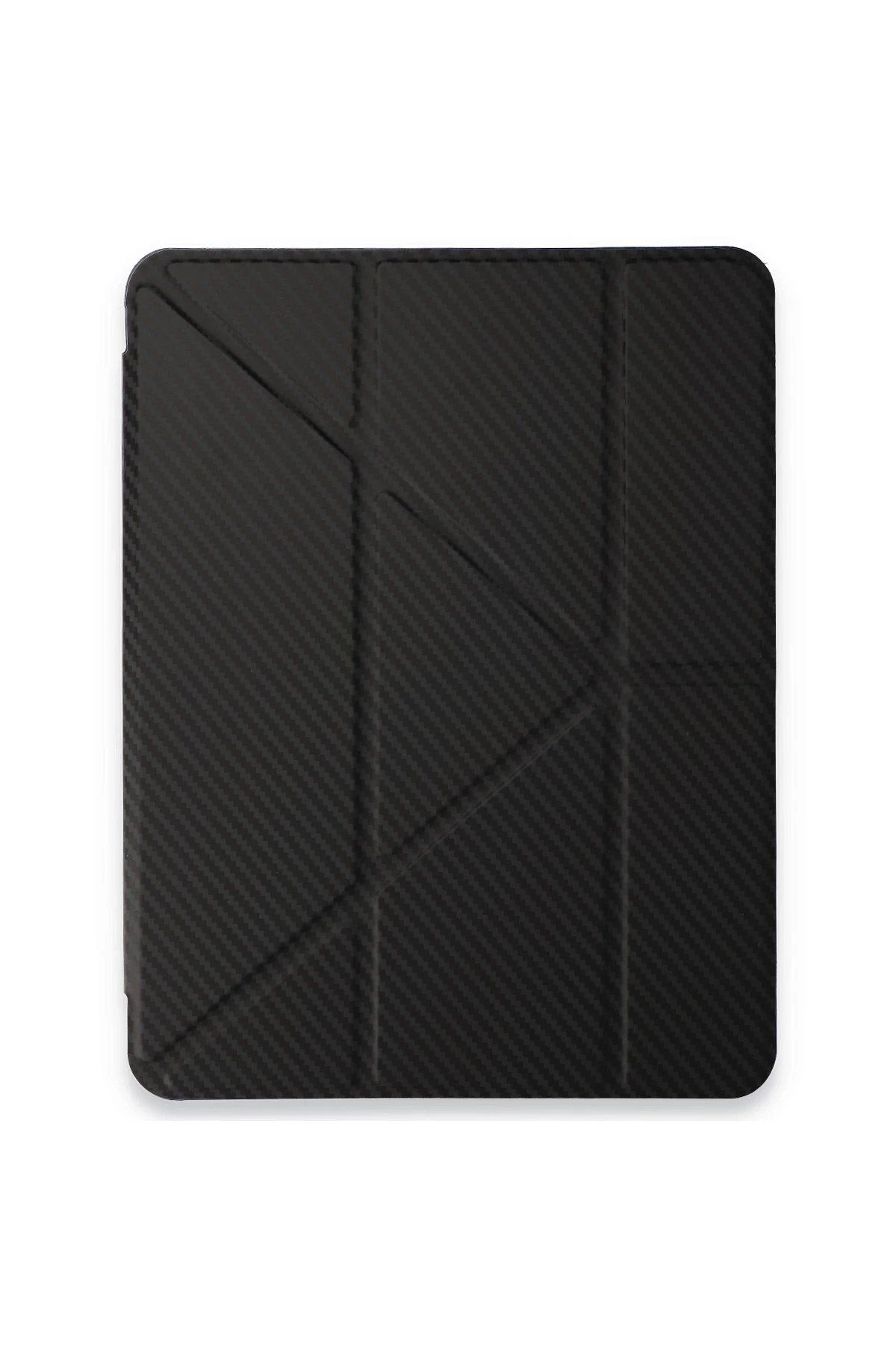 Toptan Bulurum iPad Pro 11 (2024) Kılıf Color Karbon Tablet Kılıfı - Siyah