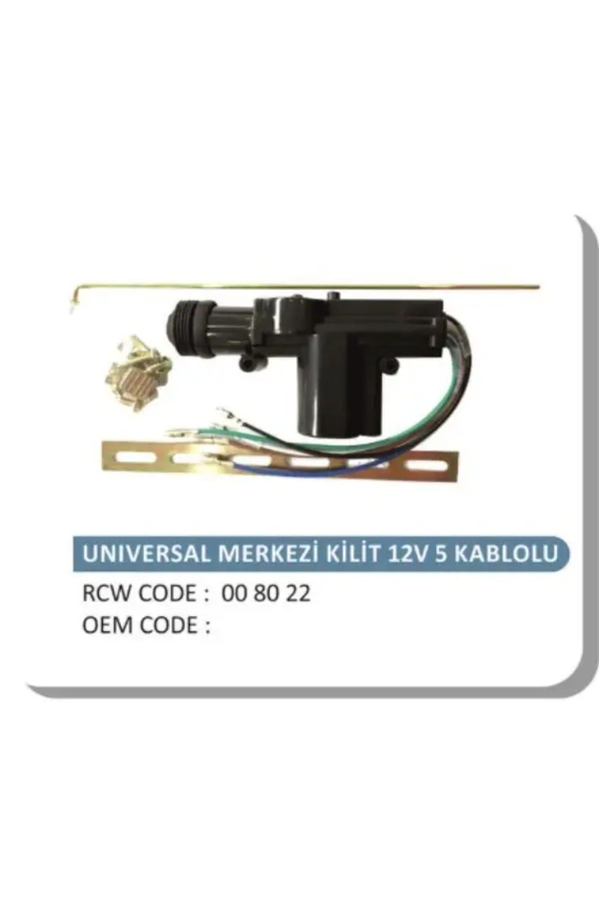 ROCKSWELL MERKEZI KILIT MOTORU UNIVERSAL 5 FIS 12V (TABANCA TIP)